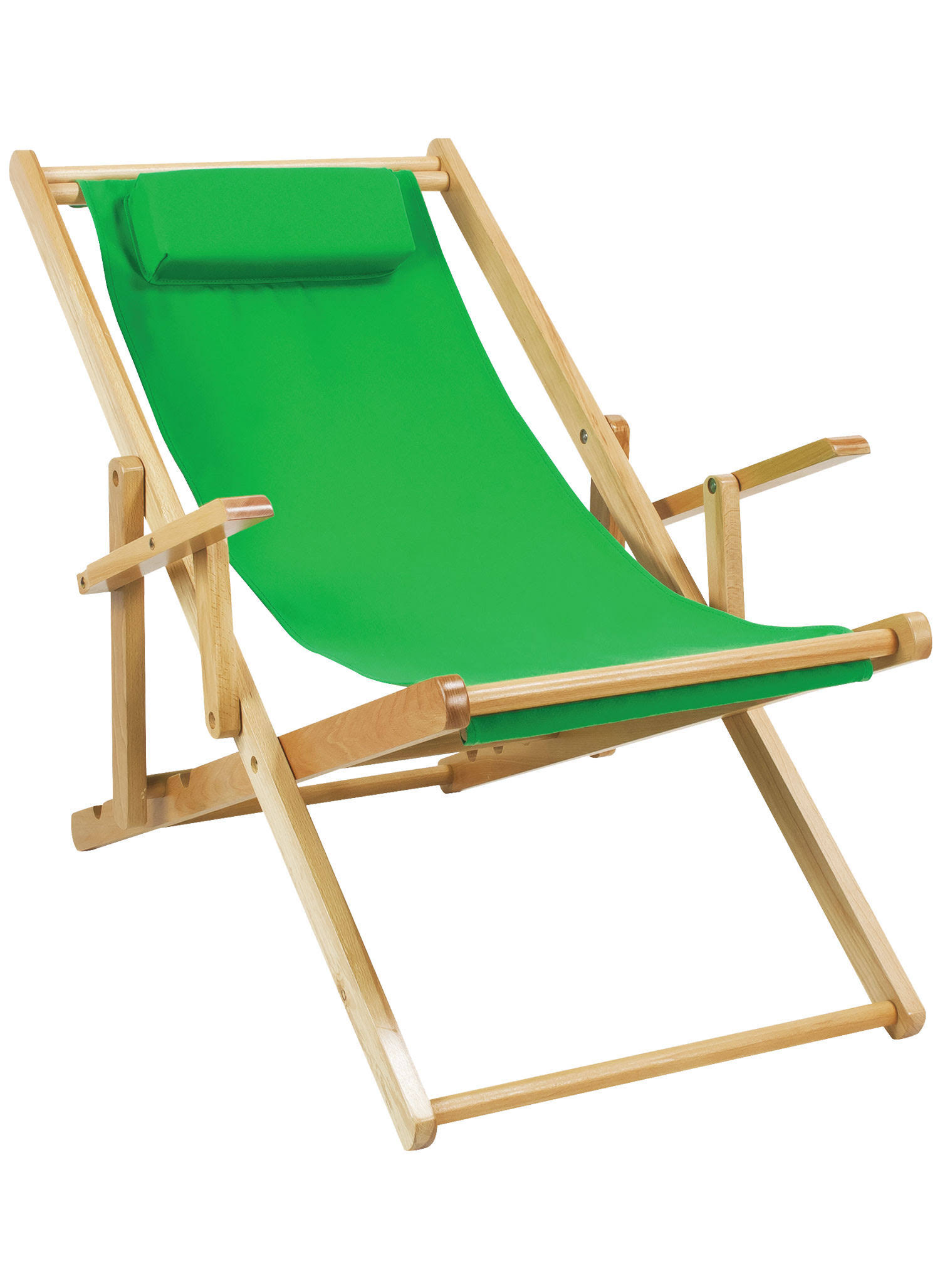 Casual Home Sling Chair - Natural Frame Green PK_UHGKXZF9