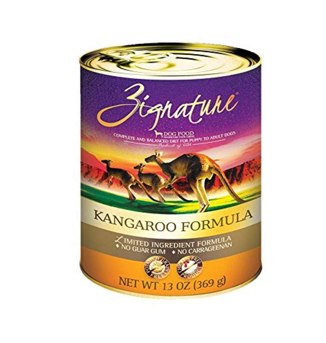 Zignature Canned Dog Food Kangaroo - 12/13 OW_4P6VDGQ3