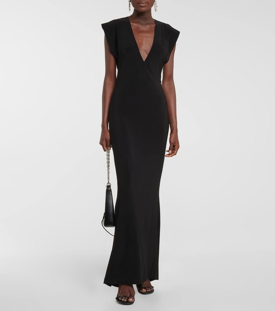 Norma Kamali Women's V-Neck Rectangle Gown - Black - Size FW_YW0B0KTC