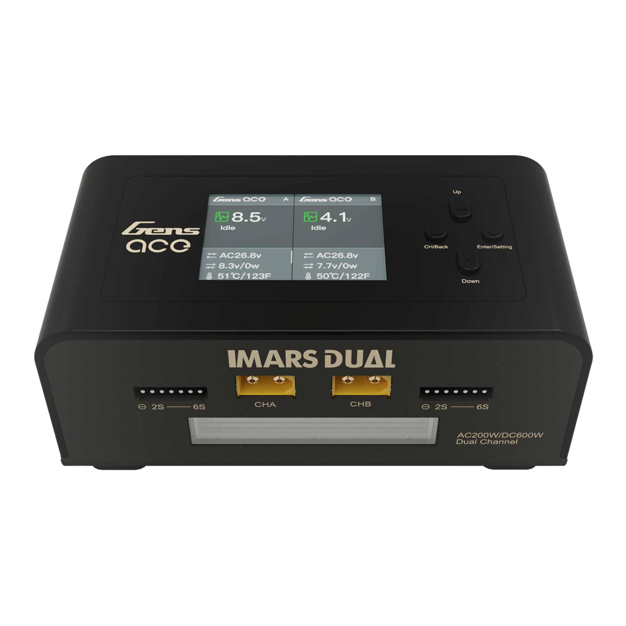 Gens Ace Imars Dual Channel 200w Ac / 600w Dc 15a Charger, D5_RQGONPFX