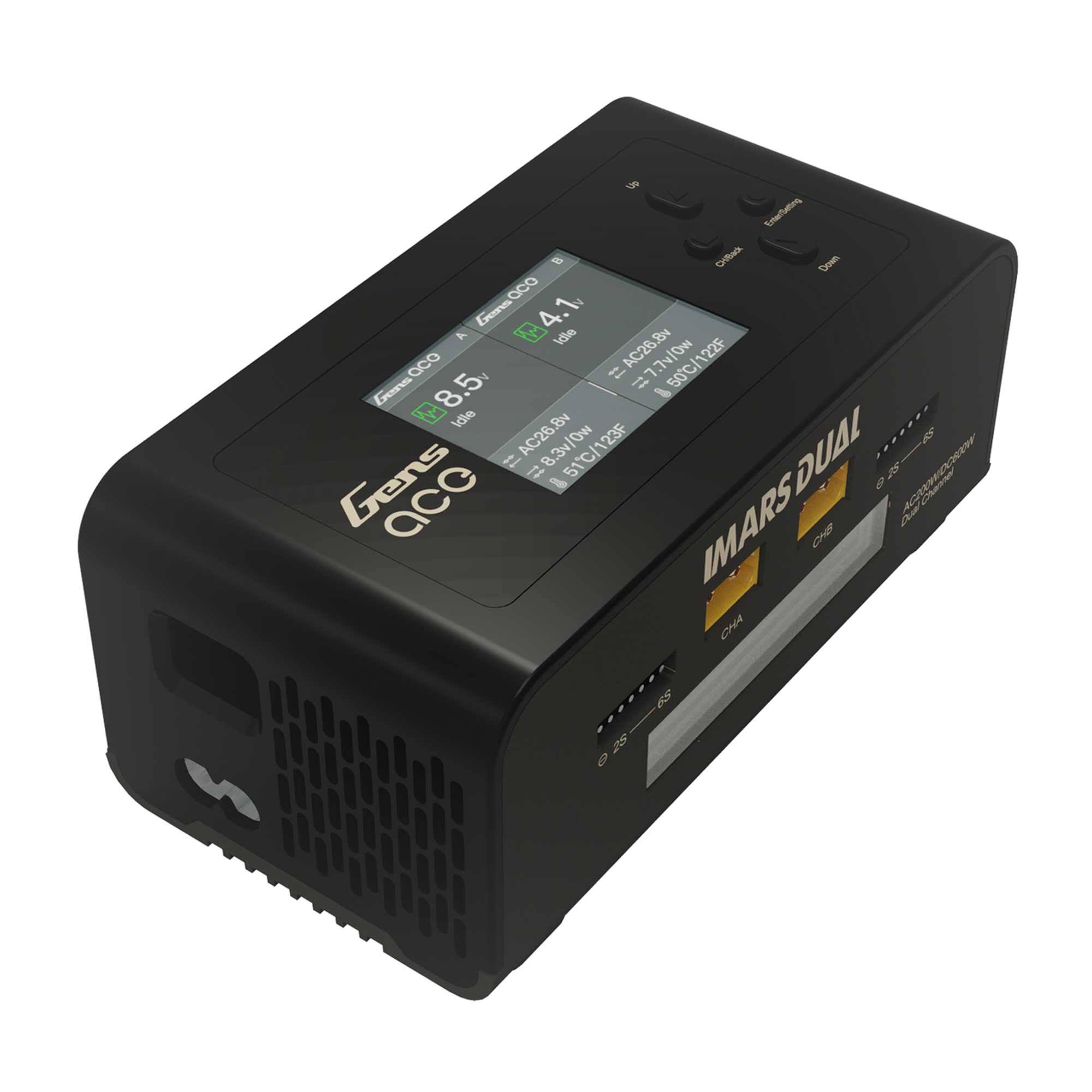 Gens Ace Imars Dual Channel 200w Ac / 600w Dc 15a Charger, D5_RQGONPFX