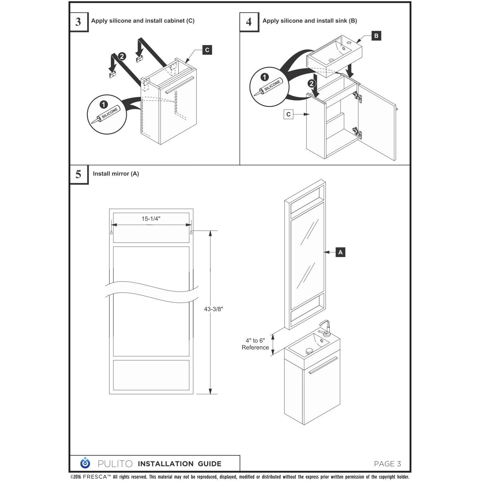 Fresca Fcb8002go-I Pulito 16 Small Gray Oak Modern Bathroom Vanity With Integrated JA_OCB4T8OV