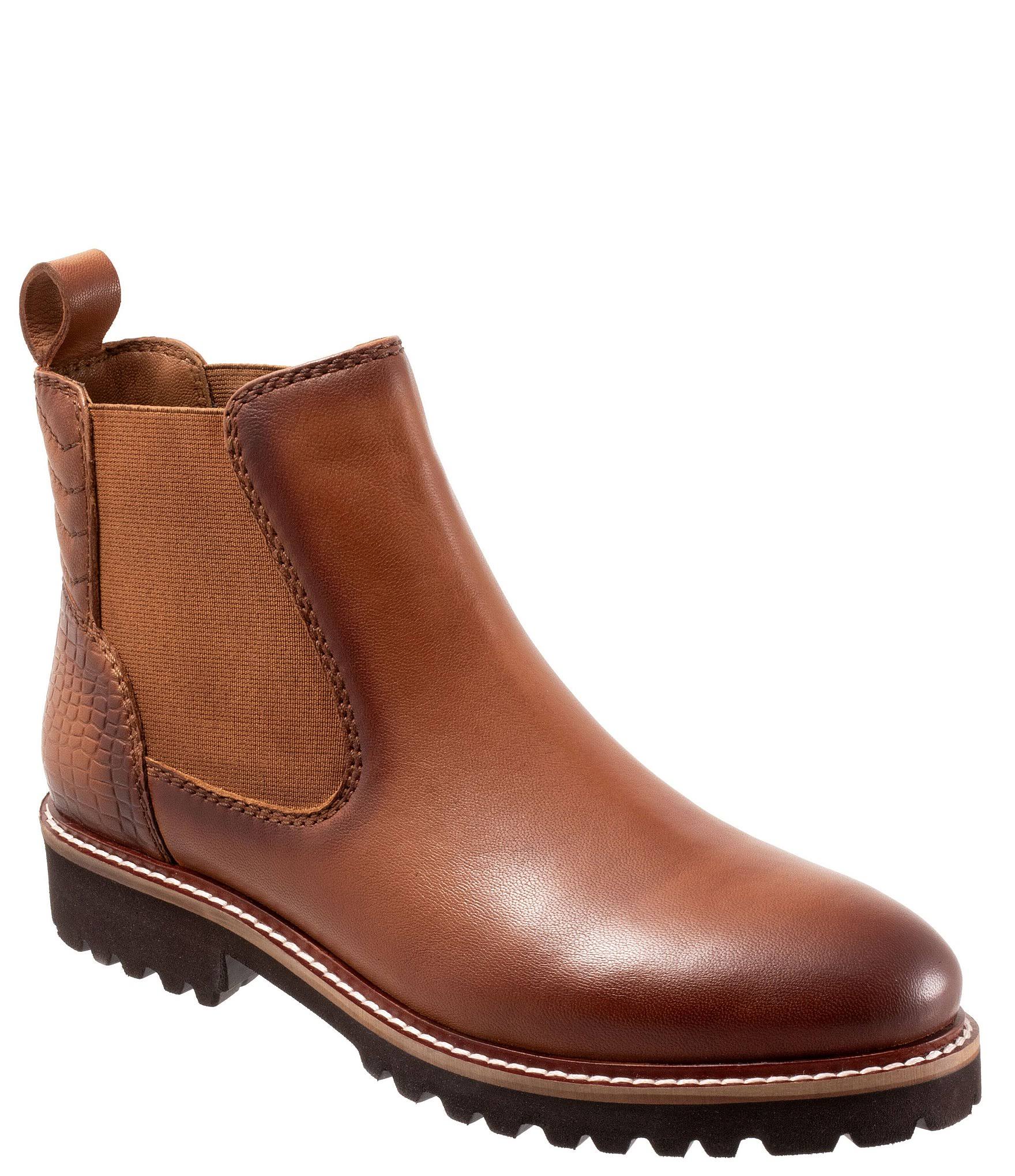 Softwalk Women's Indy Boots - Wide Luggage In Size 8.CY_TN81UHBT