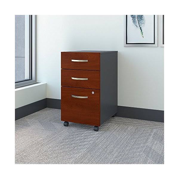 Bbf Components Collection 3-Drawer Mobile File Cabinet, Hansen SI_IET5R0BU