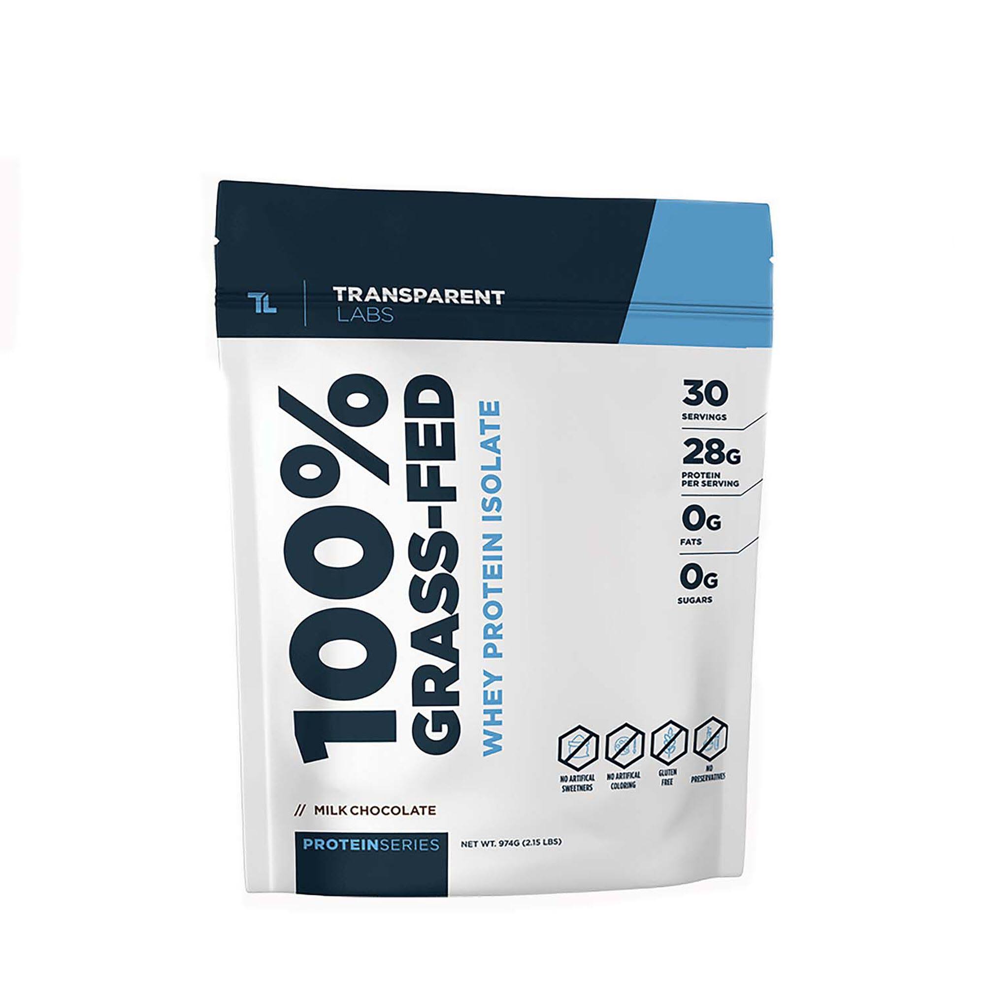 Transparent Labs 100% Grass-Fed Whey Protein Isolate - 4lbs French VW_R3VBMOOY