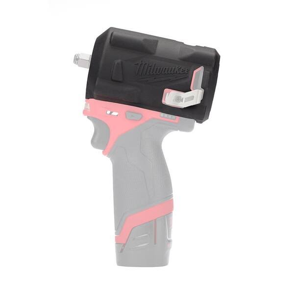 Milwaukee M12 Fuel 12v Lithium-Ion Brushless Cordless Stubby 1/2 In. Impact Wrench With Protective 4N_KBQNBTAE