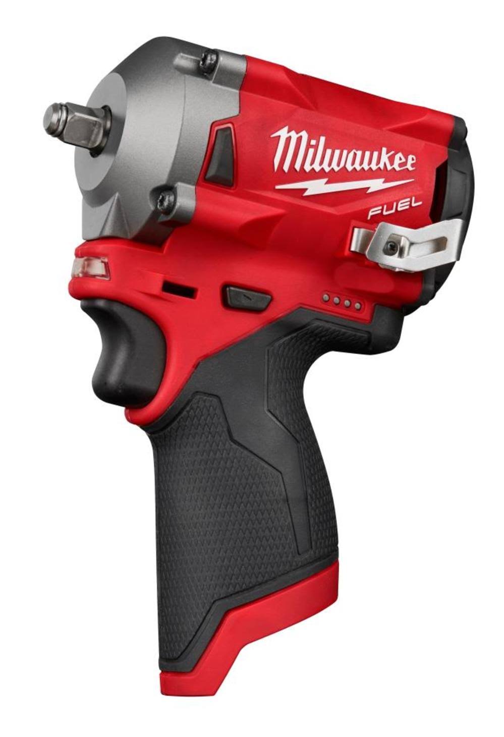 Milwaukee M12 Fuel 12v Lithium-Ion Brushless Cordless Stubby 1/2 In. Impact Wrench With Protective 4N_KBQNBTAE