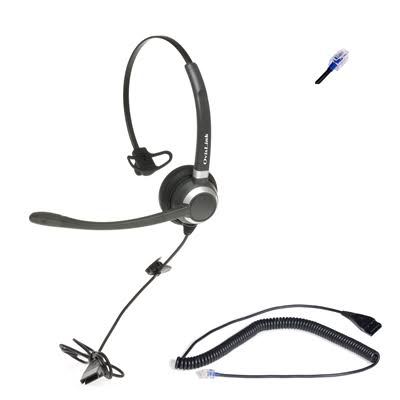 Ovislink Call Center Headset For Polycom Soundpoint Ip Phones With Rj9 Headset Jack - S0_6MRFMUGF