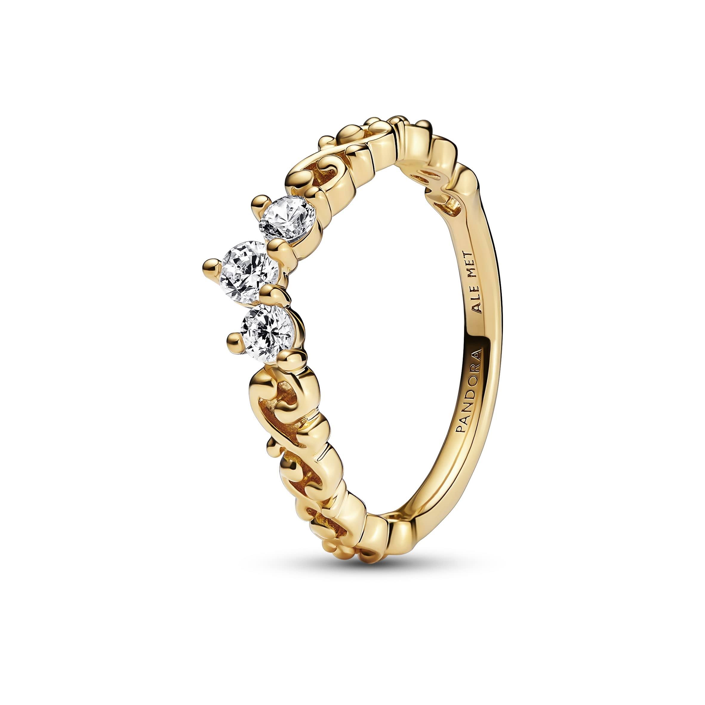 Pandora Regal Swirl Tiara Ring 14k Gold-Plated / RR_1LTEDZCV