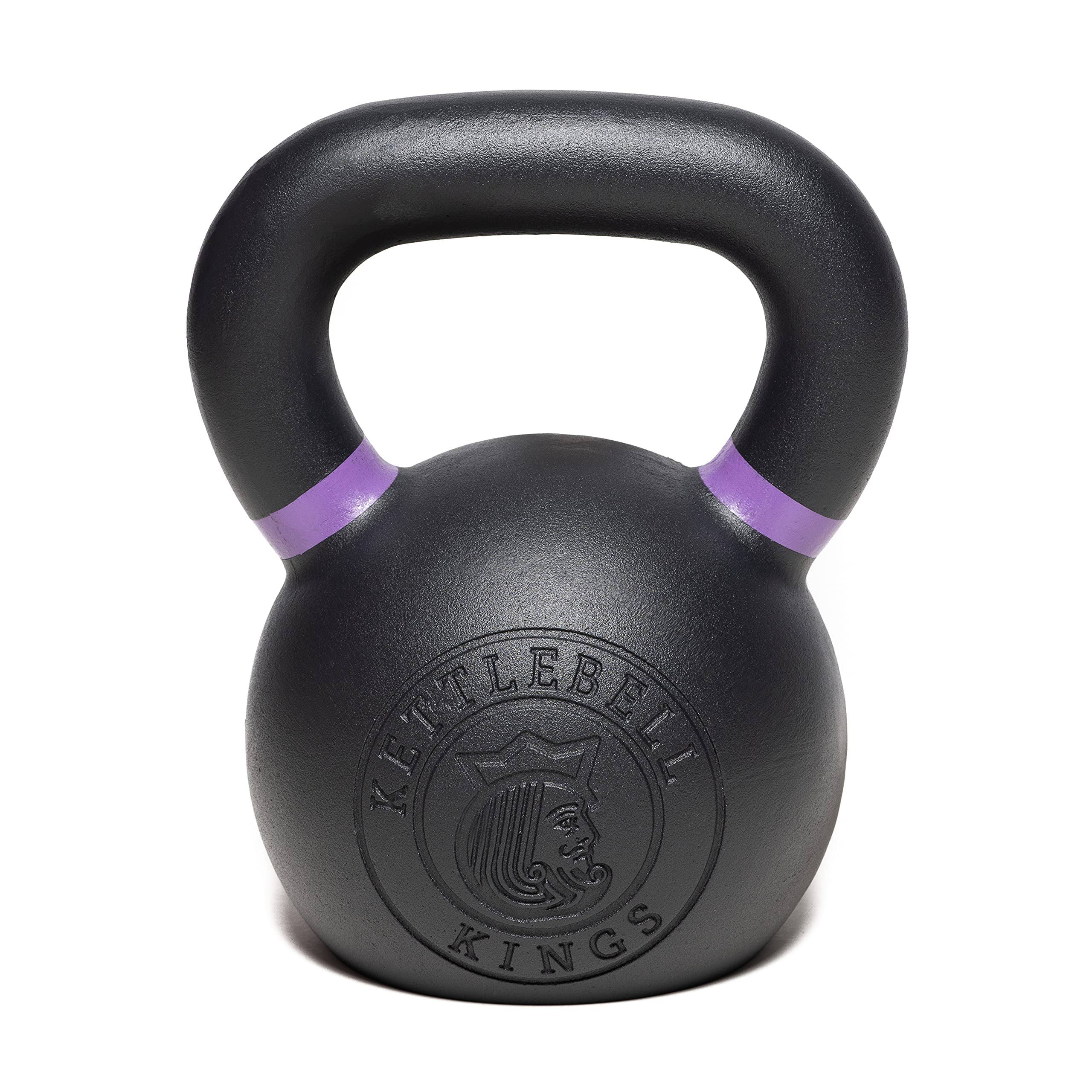 Kettlebell Kings 5-90lb Powder Coated Kettlebell Weights For Women & Men - NO_QFF24DTU