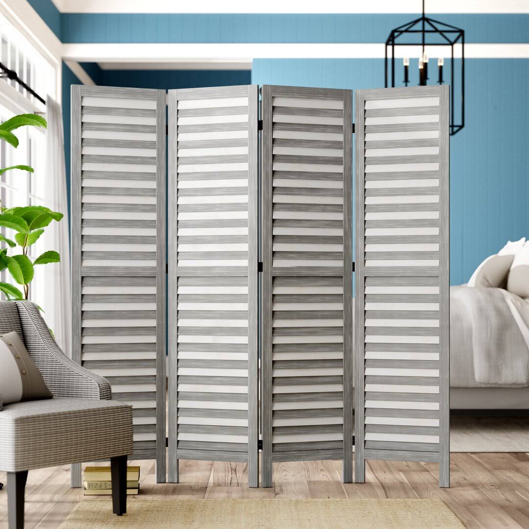 Bozeman 4 Panel Room Divider Laurel Foundry Modern Farmhouse Color: HI_VIA3UVUA