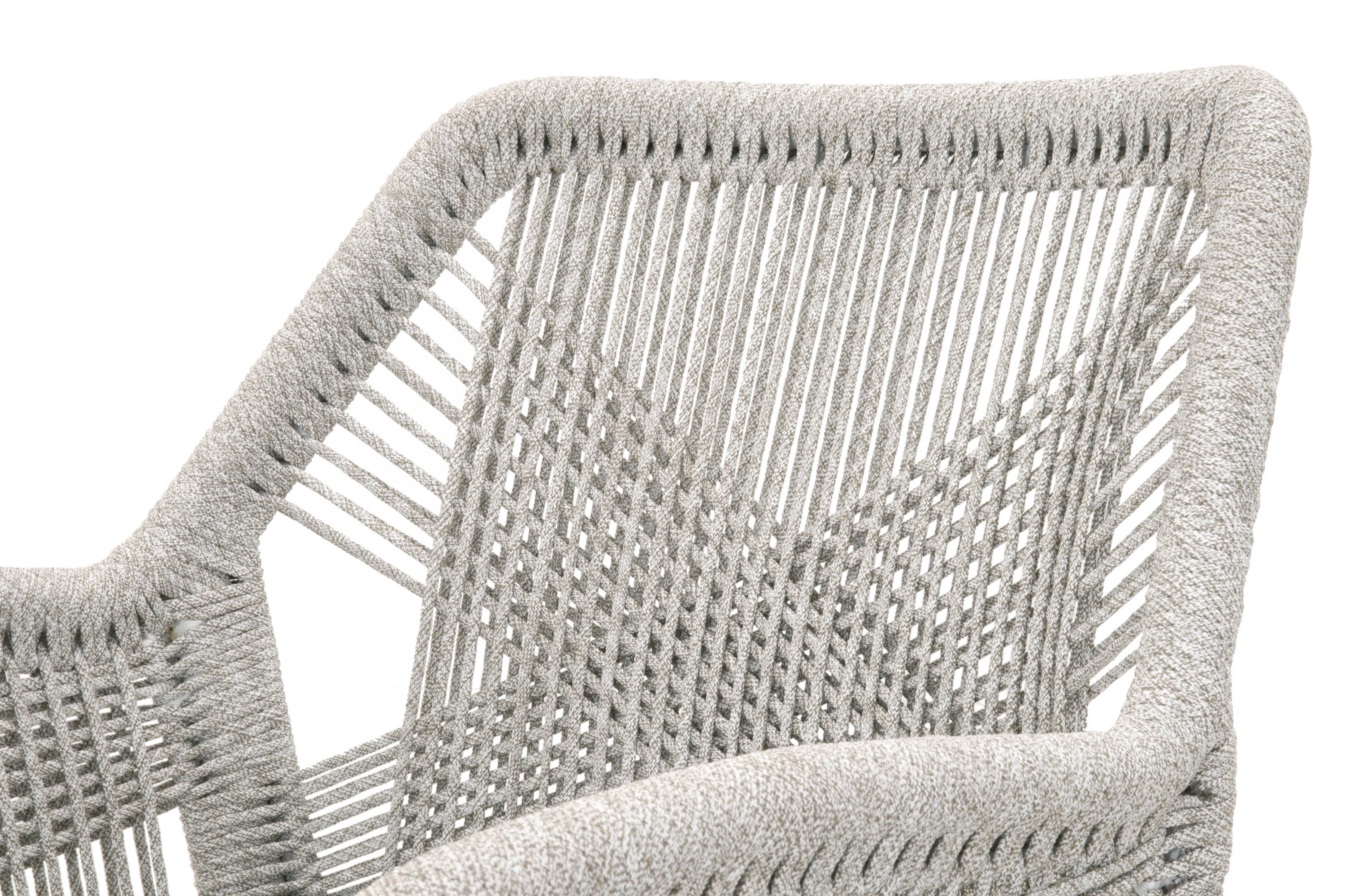 Orient Express Furniture Loom Woven Arm Chair - Set Of 2 Taupe White / Natural Gray - 6809kd.Wta/Pum/EL_YEXXLOQY
