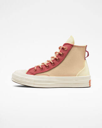 Converse Chuck 70 High 'Colorblock Overlay - Rhubarb Pie' Sneaker | Brown | Men's Size 5.44_ZKXH51XT