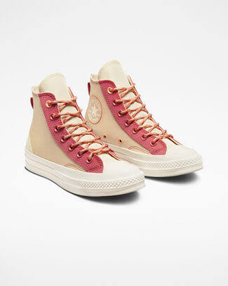 Converse Chuck 70 High 'Colorblock Overlay - Rhubarb Pie' Sneaker | Brown | Men's Size 5.44_ZKXH51XT
