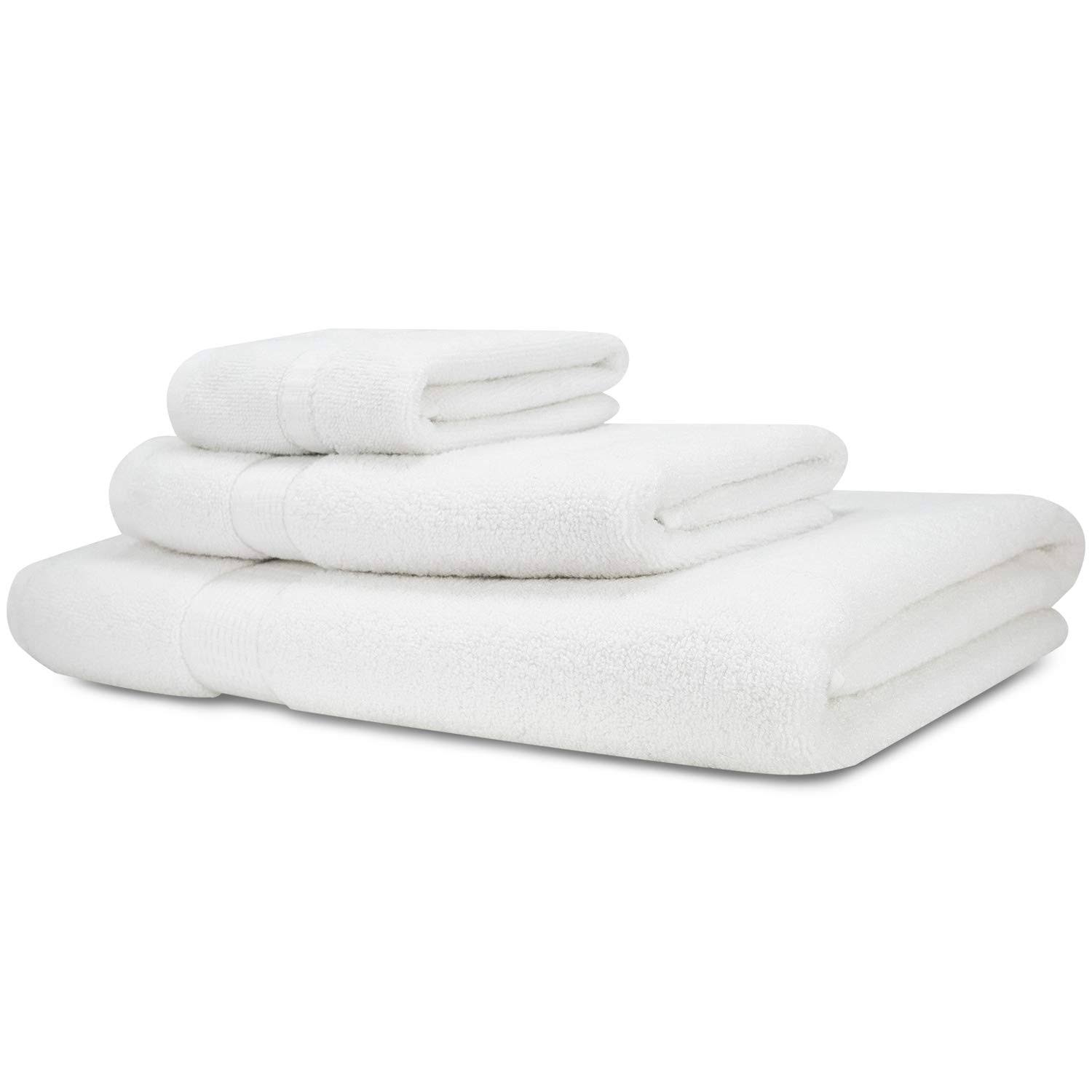 Cosy House Collection Luxury Bamboo Cotton 3 Piece Bathroom Towel Set – Hypoallergenic - Soft, Absorbent And Eco-Friendly – Includes 1 Bath Towel, VP_J4QP95U5