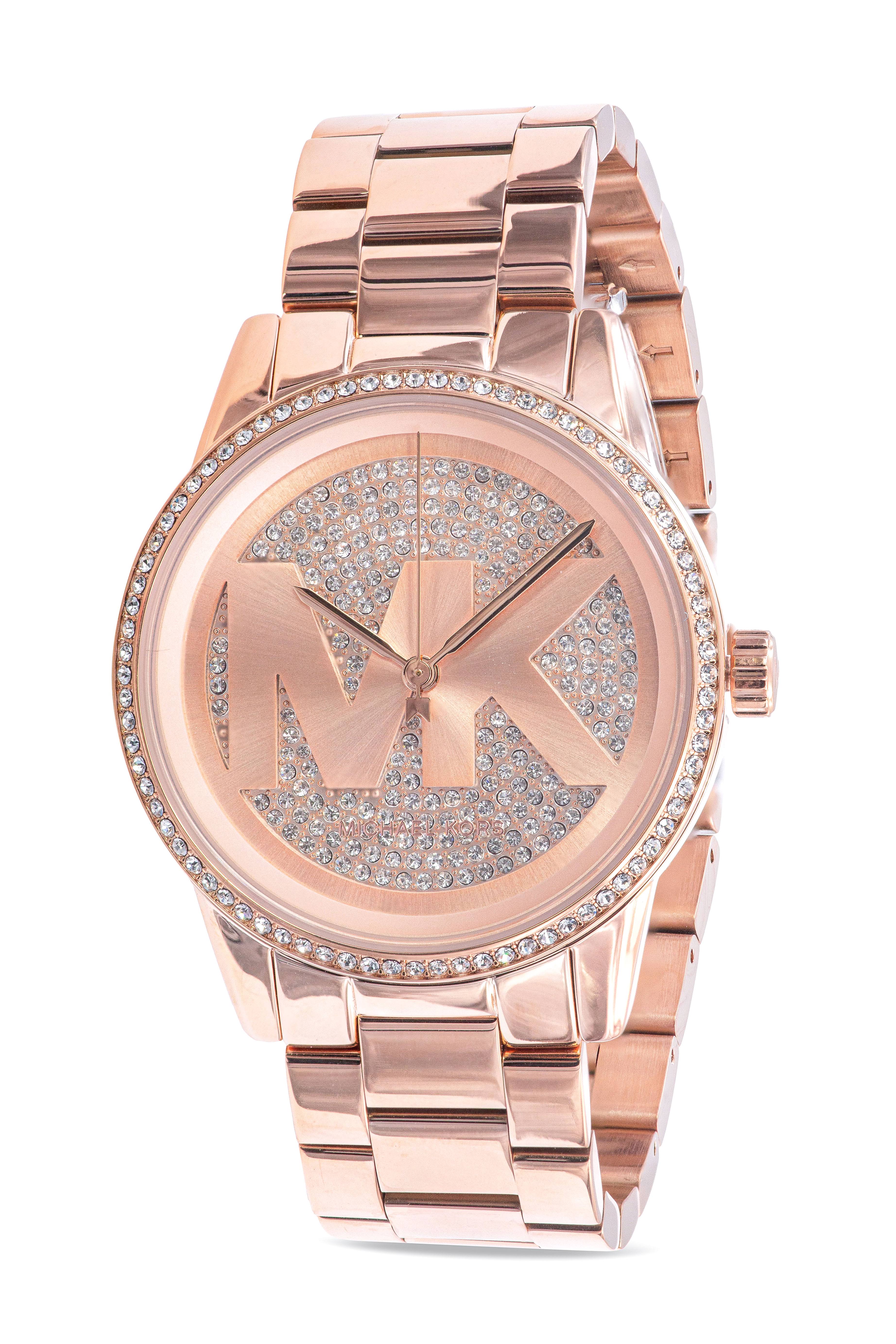 Michael Kors Ritz Stainless Steel Crystal Quartz Mk6862 Women's ZG_MZJMMEDI