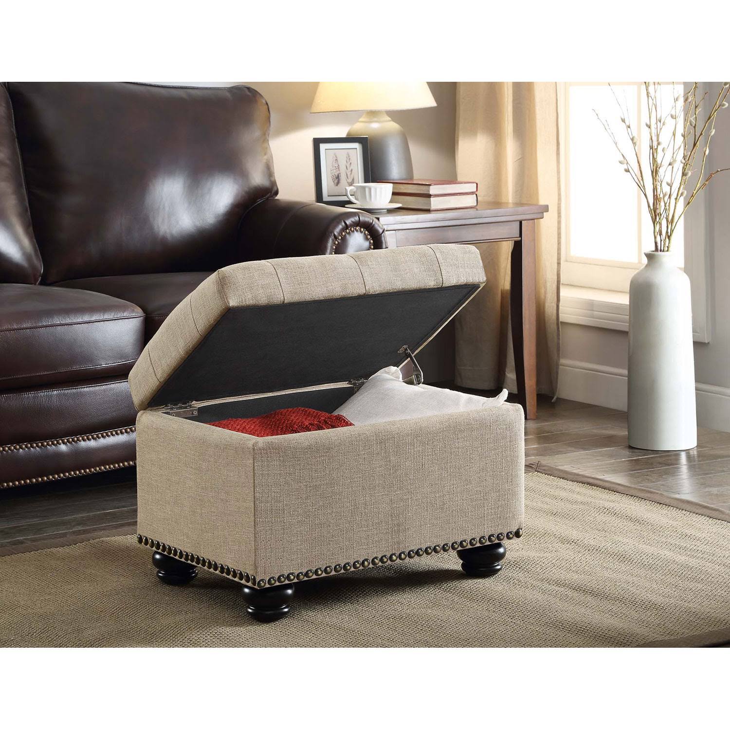 Convenience Concepts Designs4comfort Storage Ottoman, FV_T5H90JWB