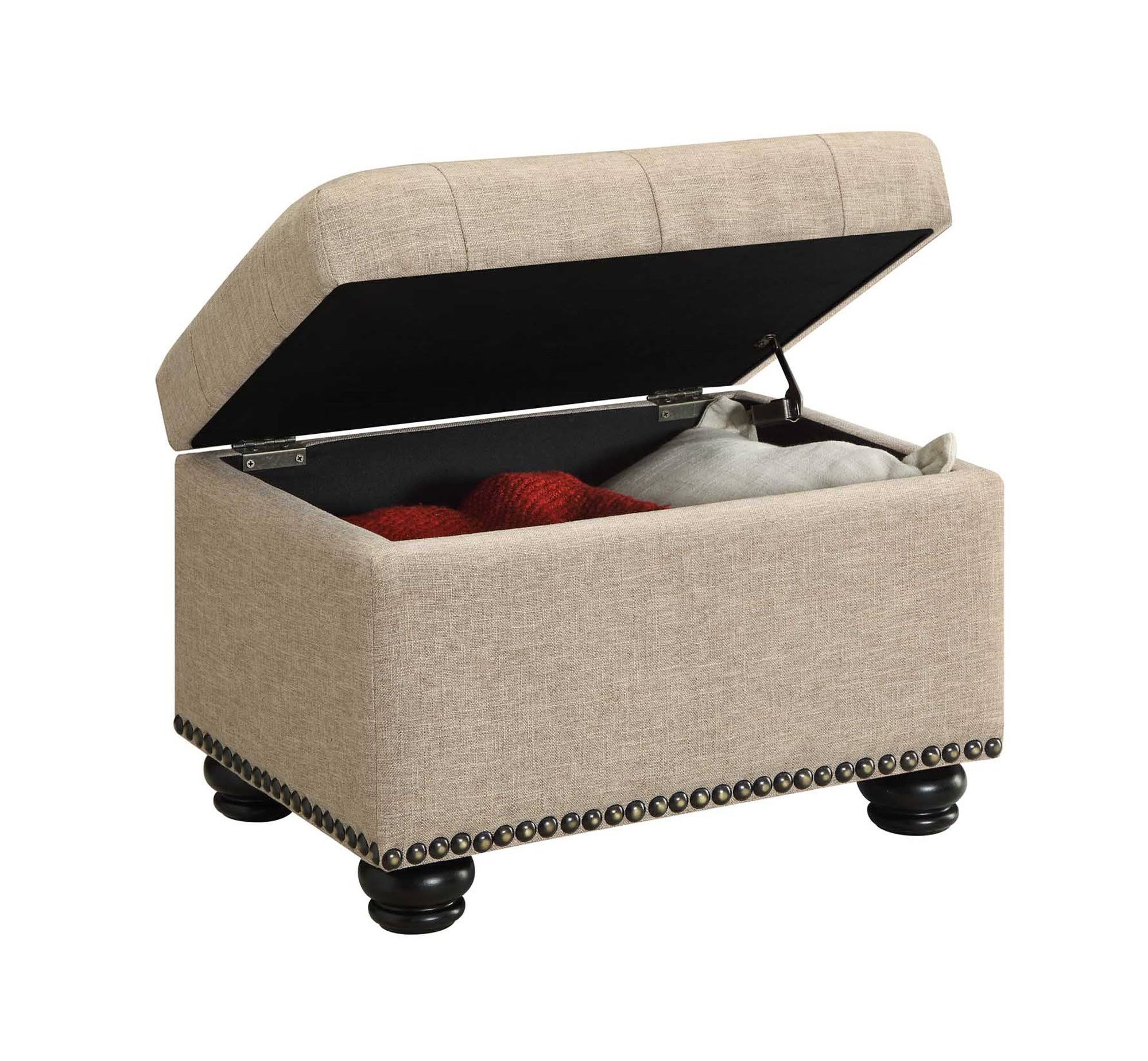 Convenience Concepts Designs4comfort Storage Ottoman, FV_T5H90JWB