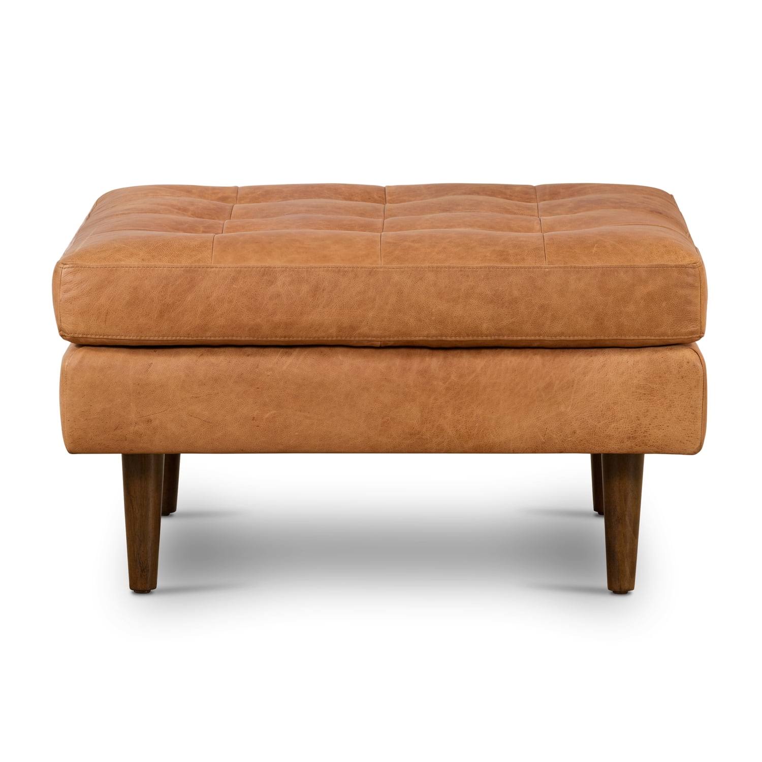 Poly And Bark Napa Ottoman In Cognac EV_BSRF78TO