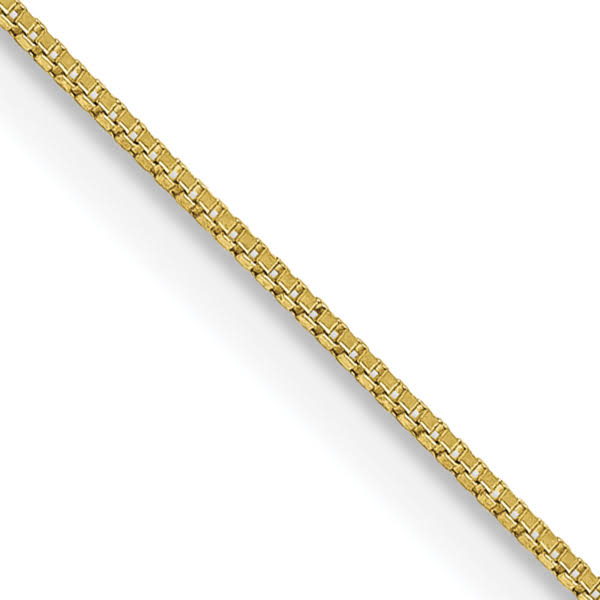 10k Yellow Gold .5mm Box Chain Necklace 14 1B_NSTVXCJF