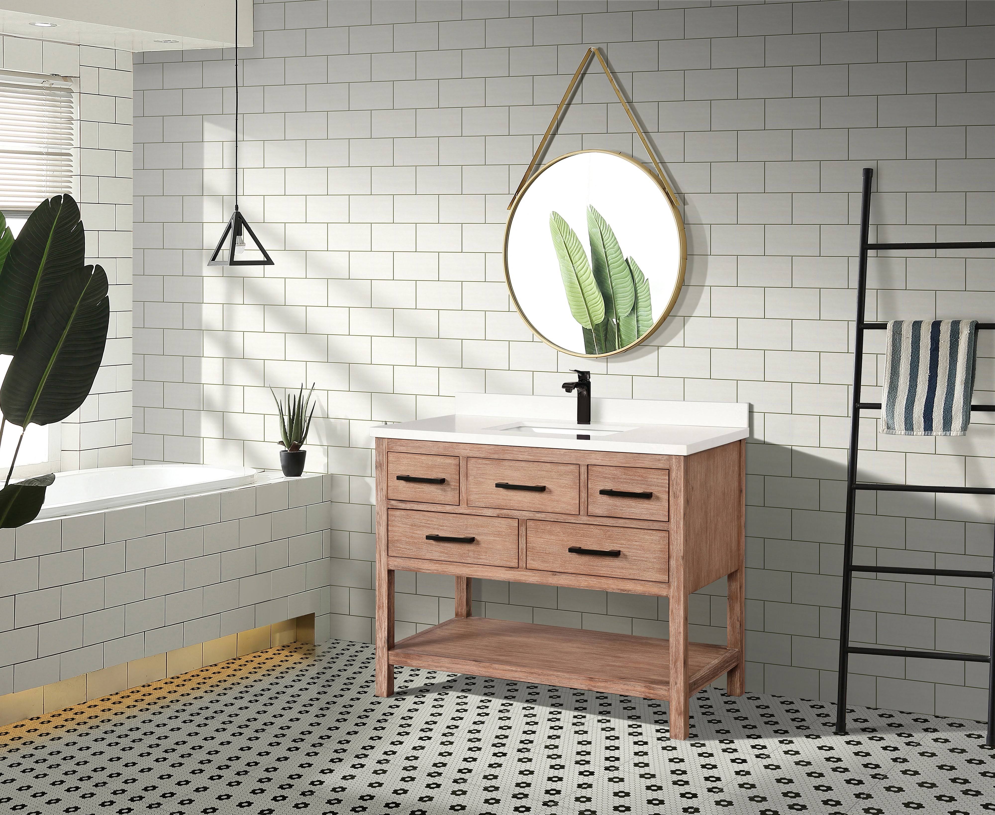 Ari Kitchen & Bath Betty 42 Bathroom Vanity Weathered IB_3NMJYNMM