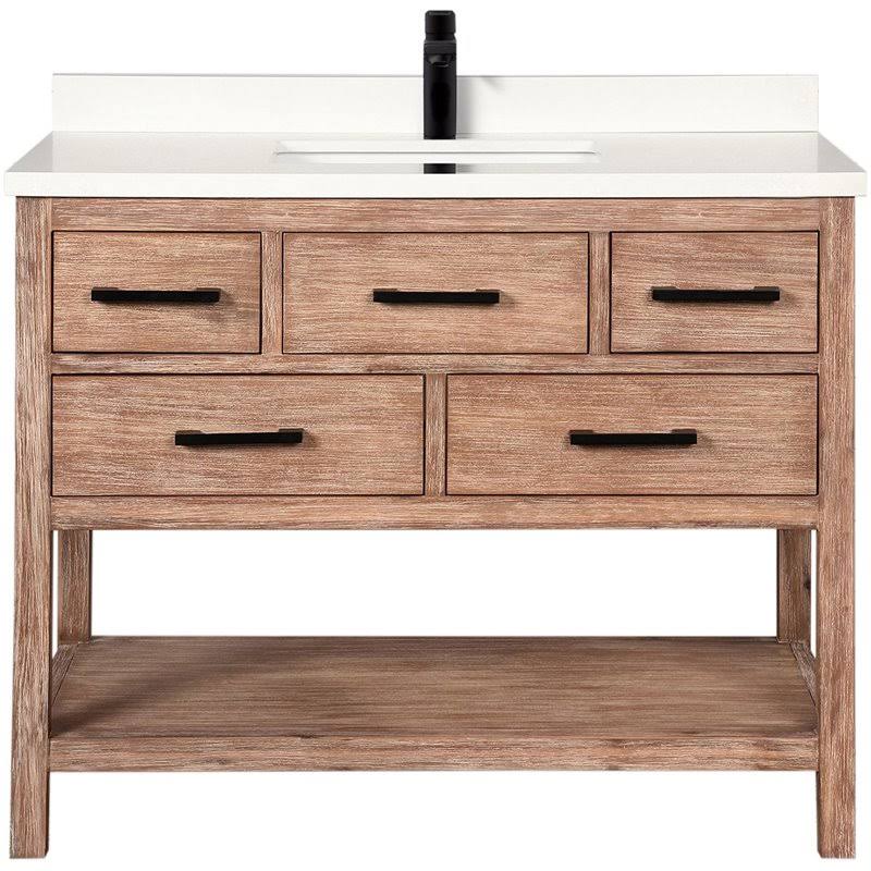 Ari Kitchen & Bath Betty 42 Bathroom Vanity Weathered IB_3NMJYNMM