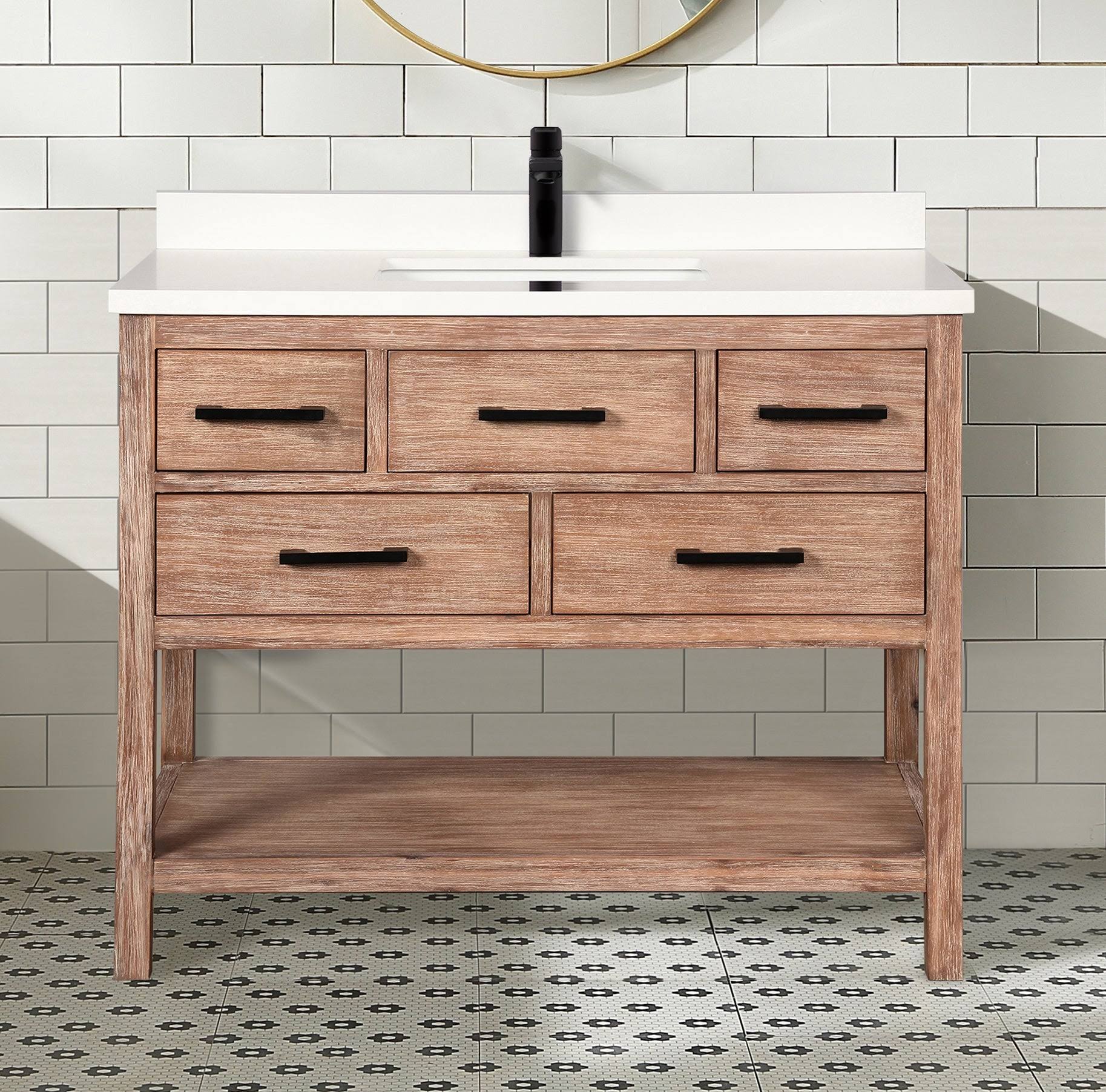 Ari Kitchen & Bath Betty 42 Bathroom Vanity Weathered IB_3NMJYNMM