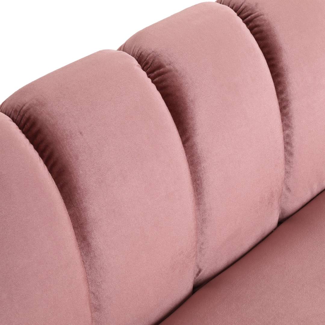 83.25x22 Velvet Flared Arm Sofa Everly Quinn Fabric: 1D_1FXEDNFY