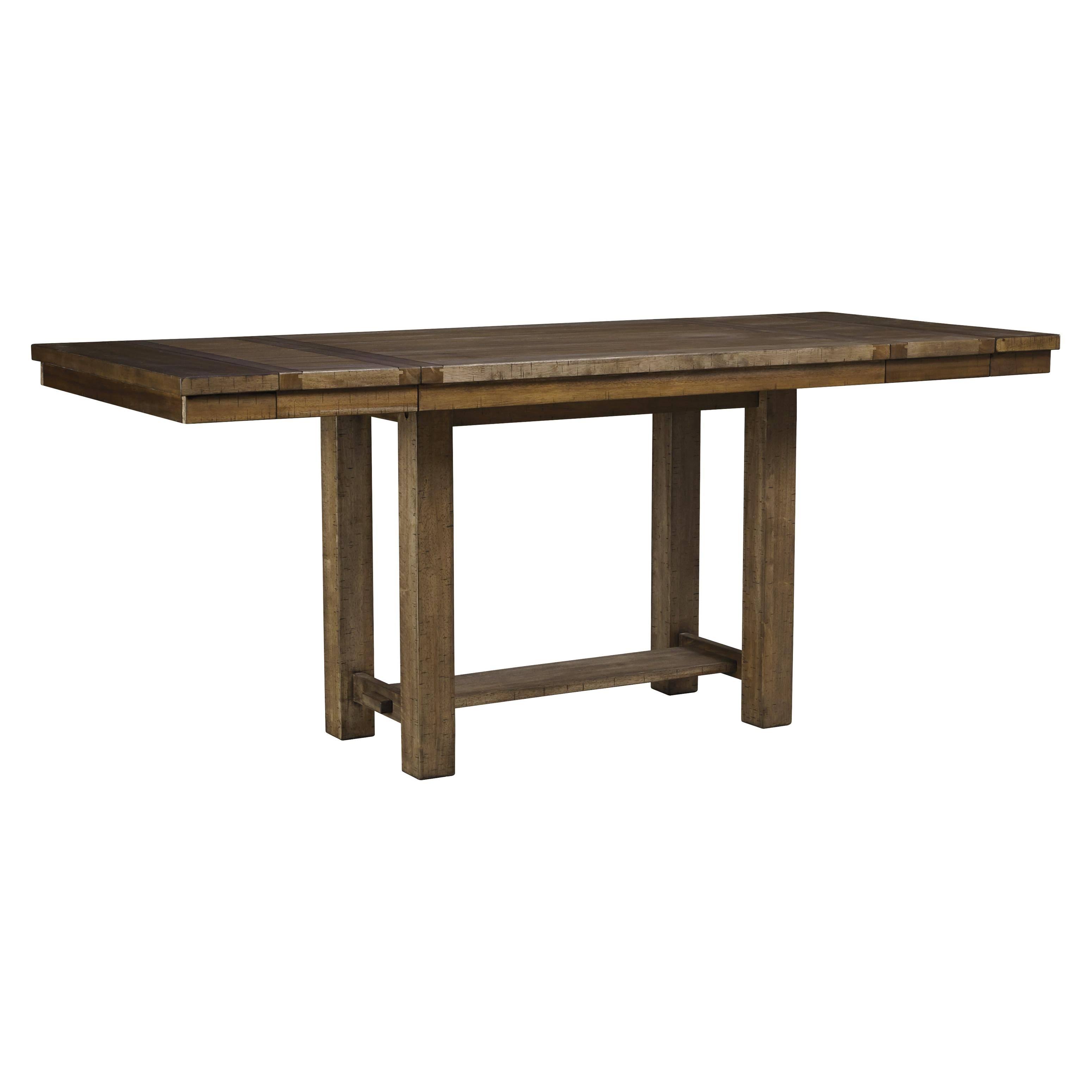 Signature Design By Ashley Moriville Counter Height Dining Room Extension Table - Grayish DH_IEEVXOA9