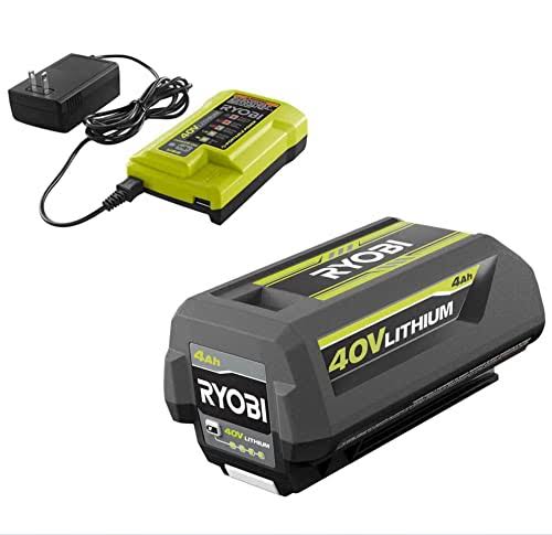 Ryobi 40v Battery And Charger Kit 4.0 Ah Lithium-Ion Battery Set Oem Op4040 + IA_JNZGPFDJ
