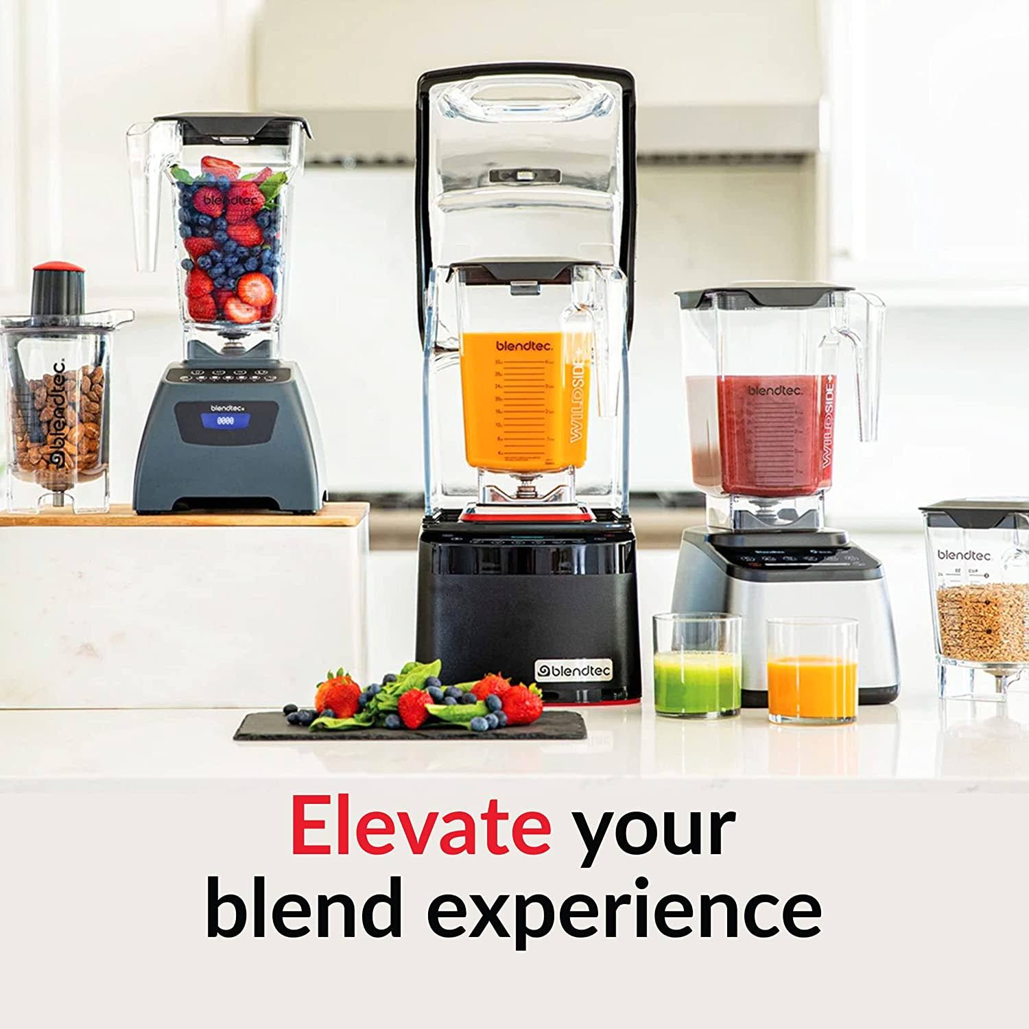 Blendtec Classic 575 Blender ,Fourside Jar (75 Oz) ,Professional-Grade Power ,Self-Cleaning , 4 Pre-Programmed Cycles , 5-Speeds , MF_BRWPRK4I