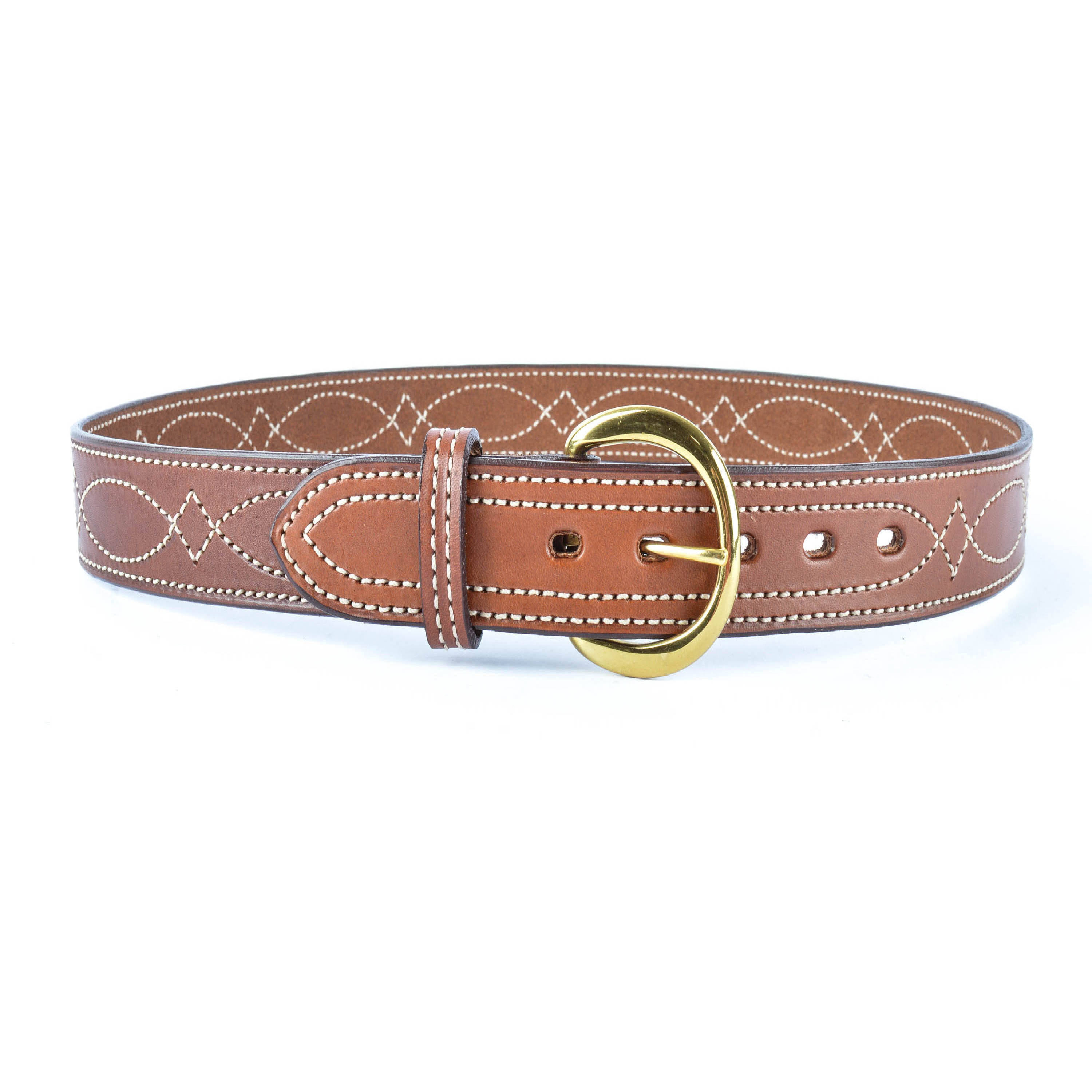 B9 Fancy Stitched Belt Tan, EQ_0XHEFQBQ