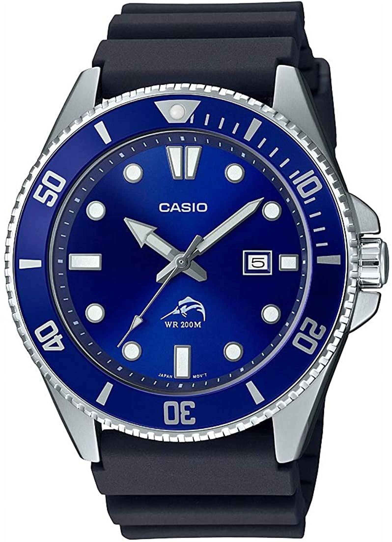 Casio Men's Diver Inspired Black Resin Strap JK_B01B6GEJ