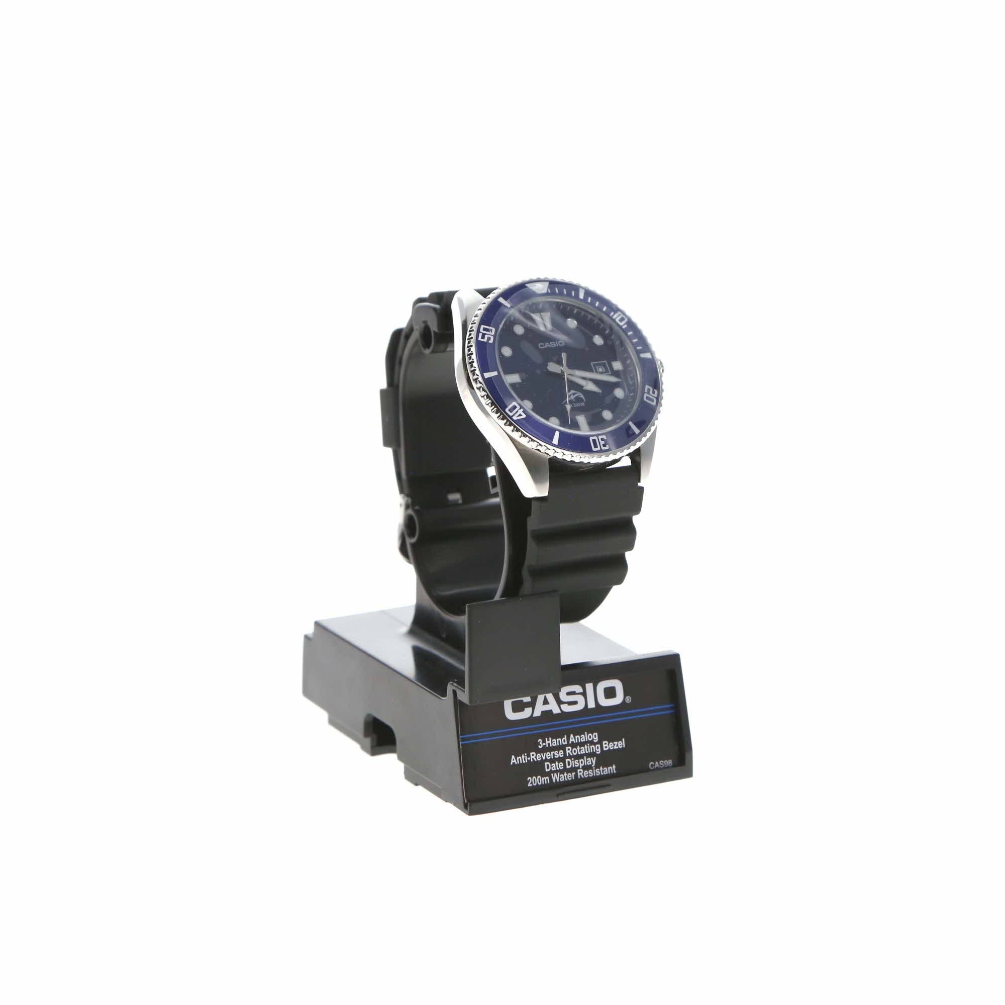Casio Men's Diver Inspired Black Resin Strap JK_B01B6GEJ