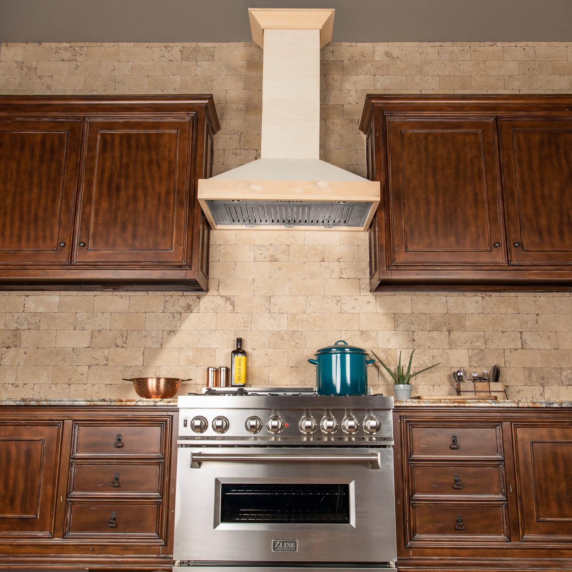 Zline 30 Unfinished Wooden Wall Mount Range Hood (Kbuf-30) NP_GXVOVCMS