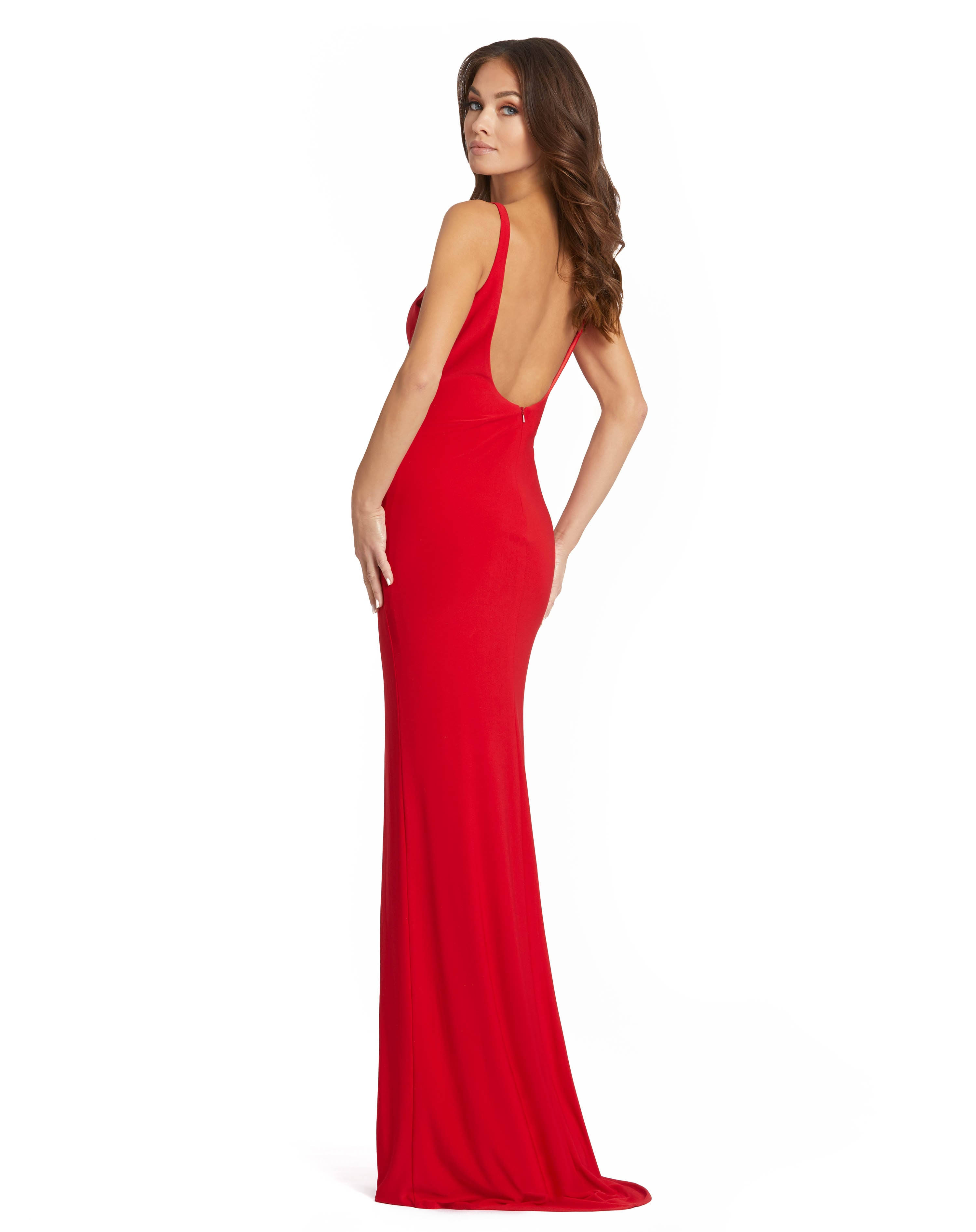 Mac Duggal Women's Jersey Sleeveless Gown - Red - Size OO_FERTZNUI