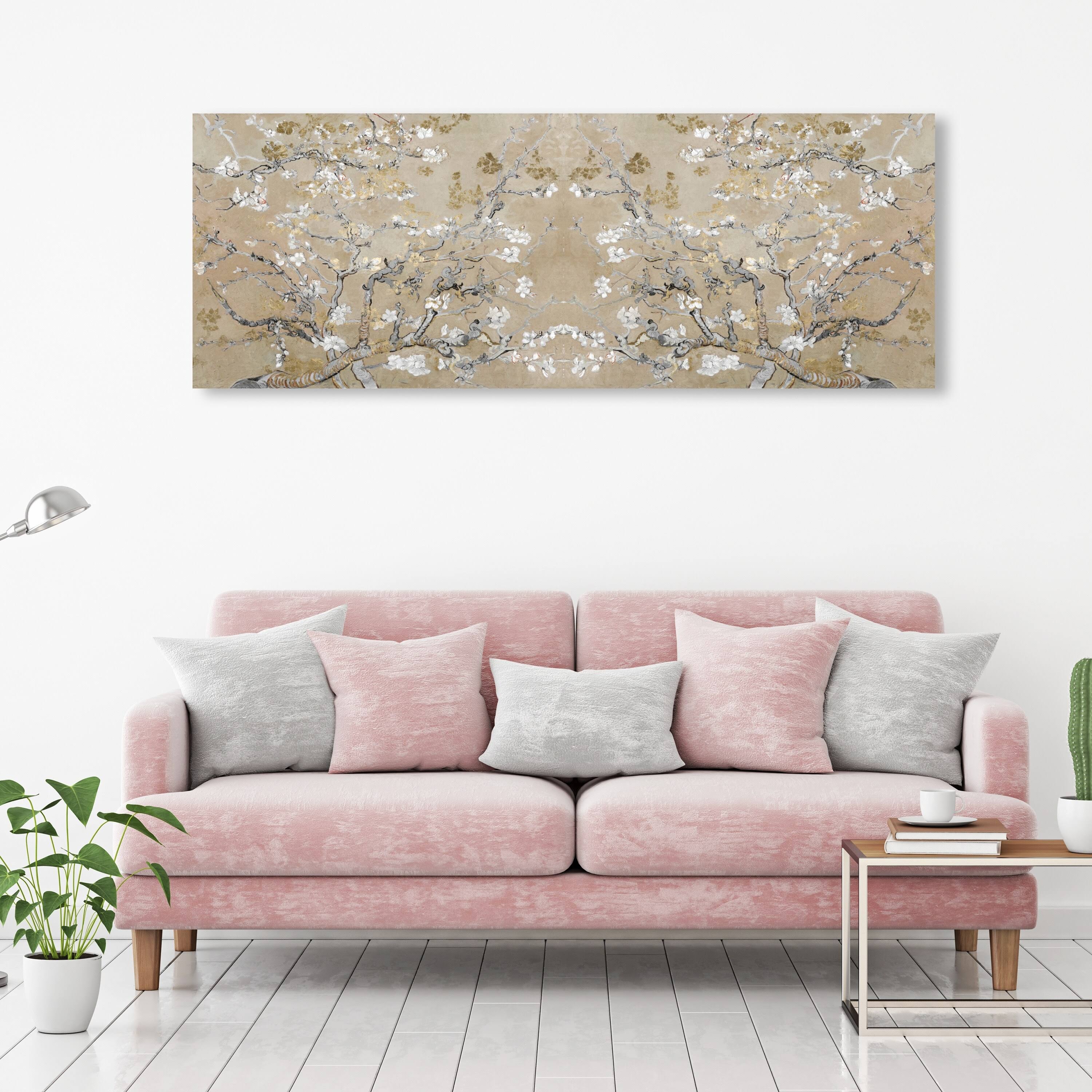 The Oliver Gal Artist Co. French 20 In X 54 In, Van Gogh In Gold Blossoms Inspiration Twin, Large Canvas Wall Art, Living Room, IR_WI04NTOH