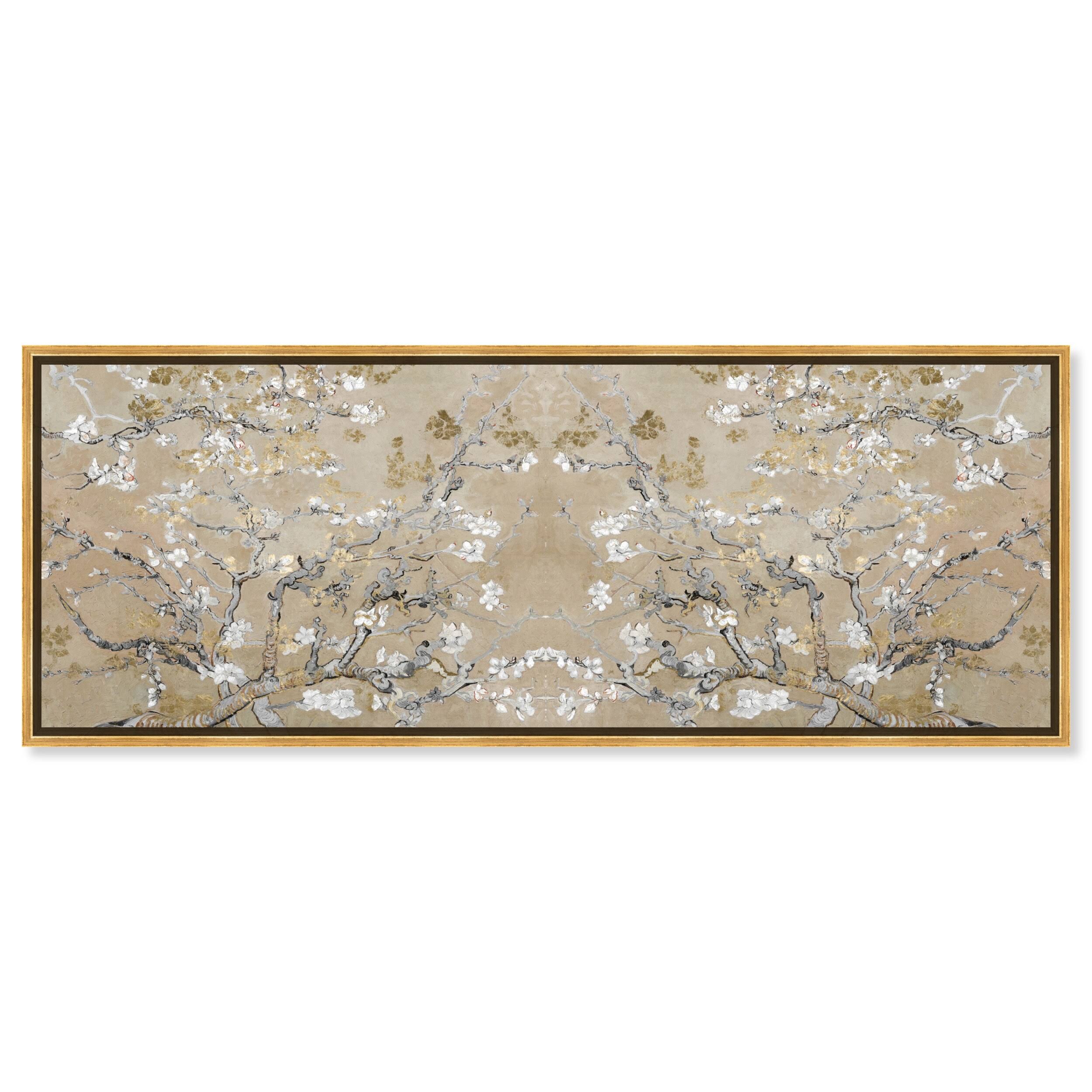 The Oliver Gal Artist Co. French 20 In X 54 In, Van Gogh In Gold Blossoms Inspiration Twin, Large Canvas Wall Art, Living Room, IR_WI04NTOH