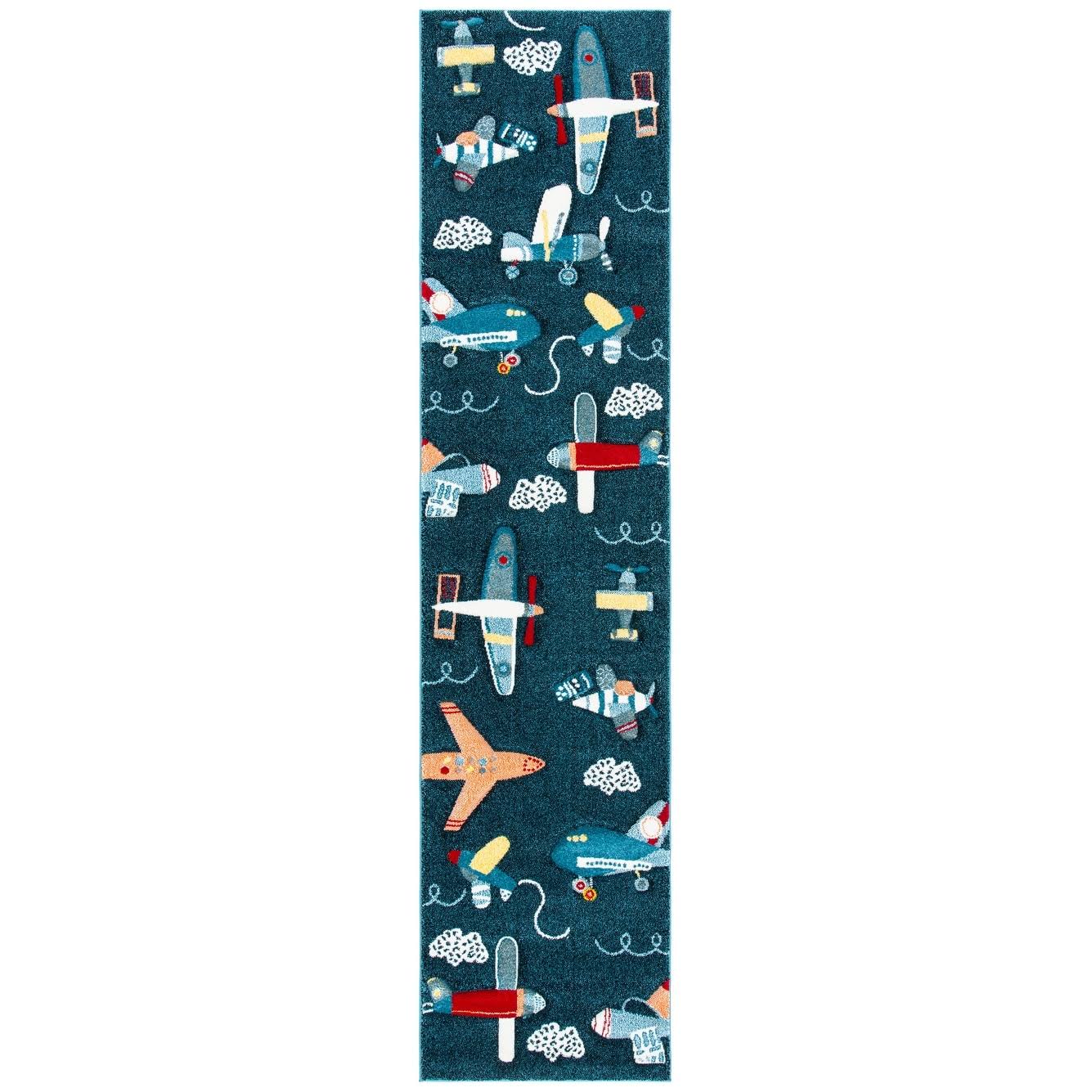 Safavieh Carousel Kids Ardak Airplane Rug - 5'3 X 7'6 - Navy/YR_E4HKJ8YS