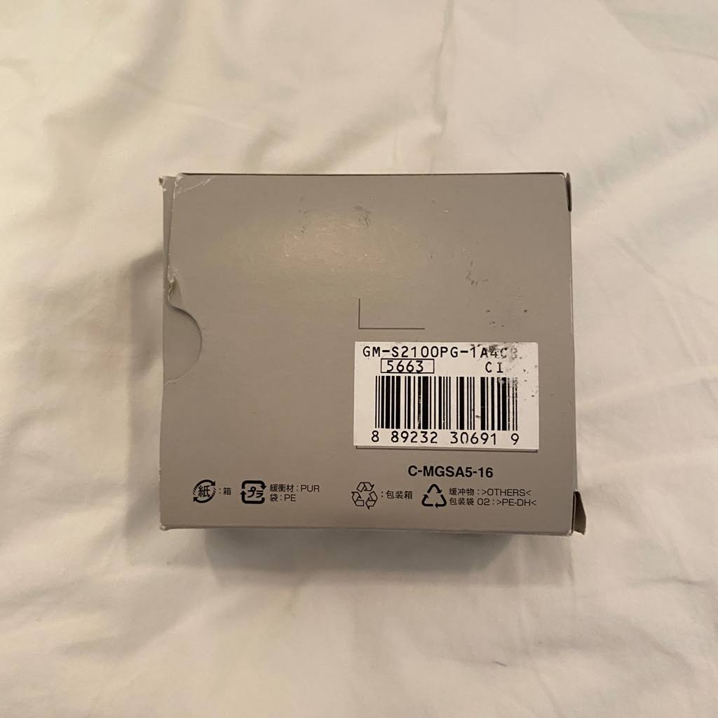 G-Shock Gms2100pg-1a4 8F_TYZSZZGP