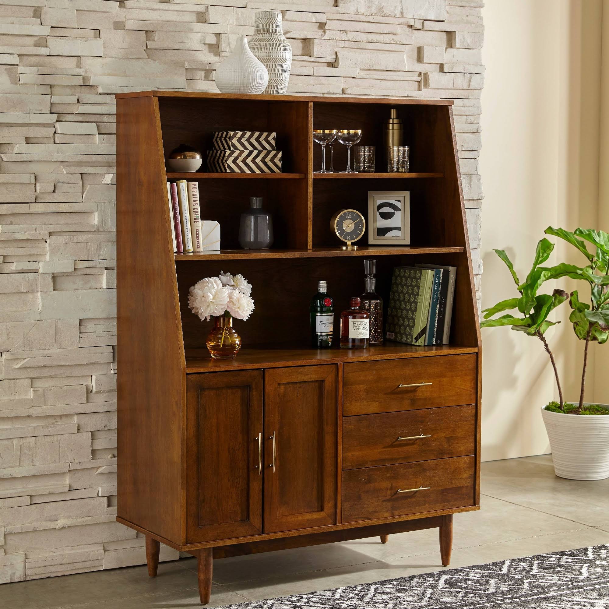 Lifestorey Danish Mid-Century Modern Autumn Oak Highboy NZ_IDSXRMOL