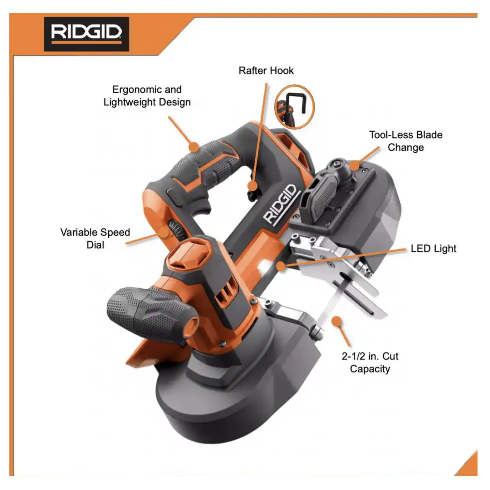 Ridgid R8604kn 18v Cordless Compact Band Saw Kit With (1) 4.0 Ah Battery And GN_CQGXGYFH