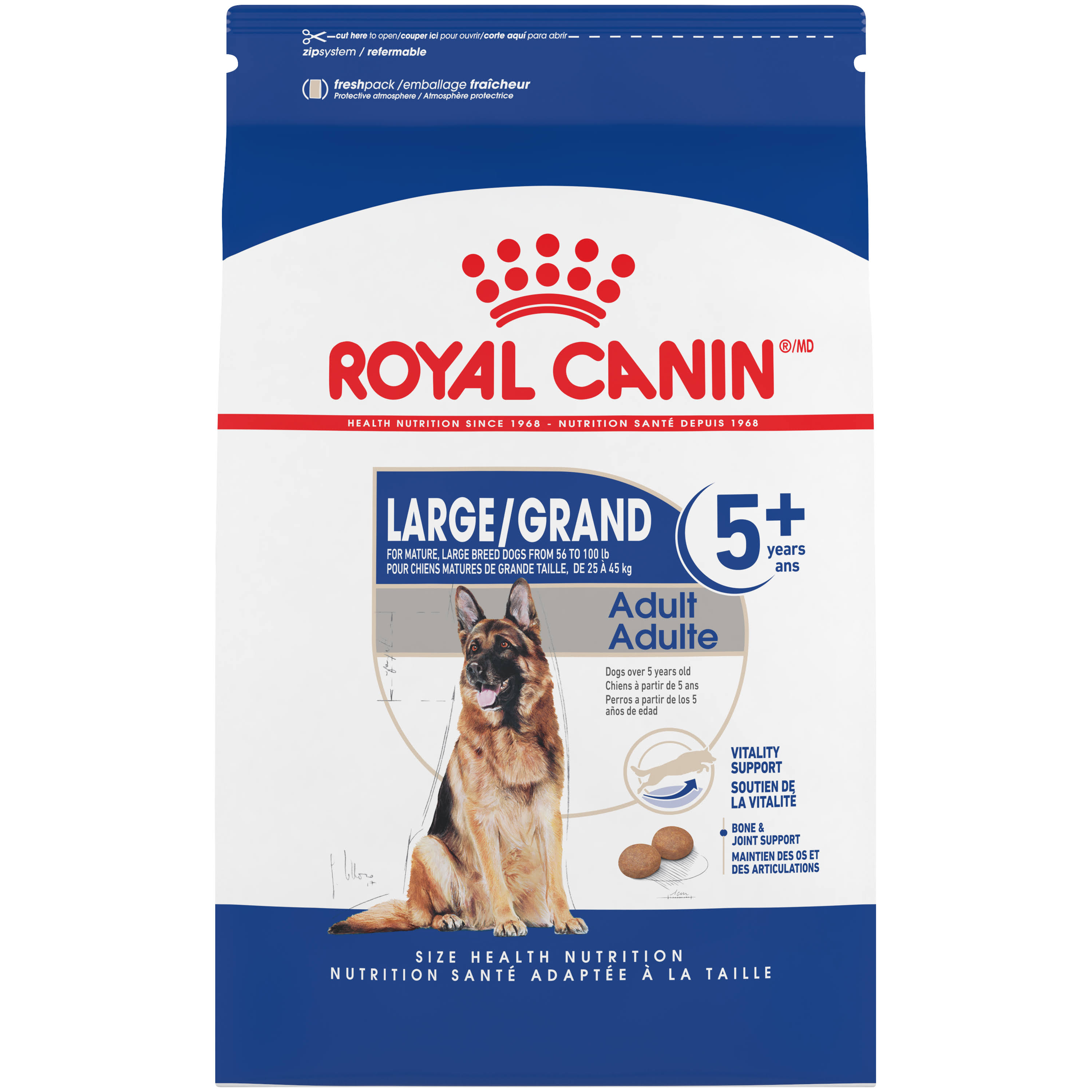 Royal Canin 30lb Size Health Nutrition Large Adult 5+ Dry Dog RO_QZU7BI2H