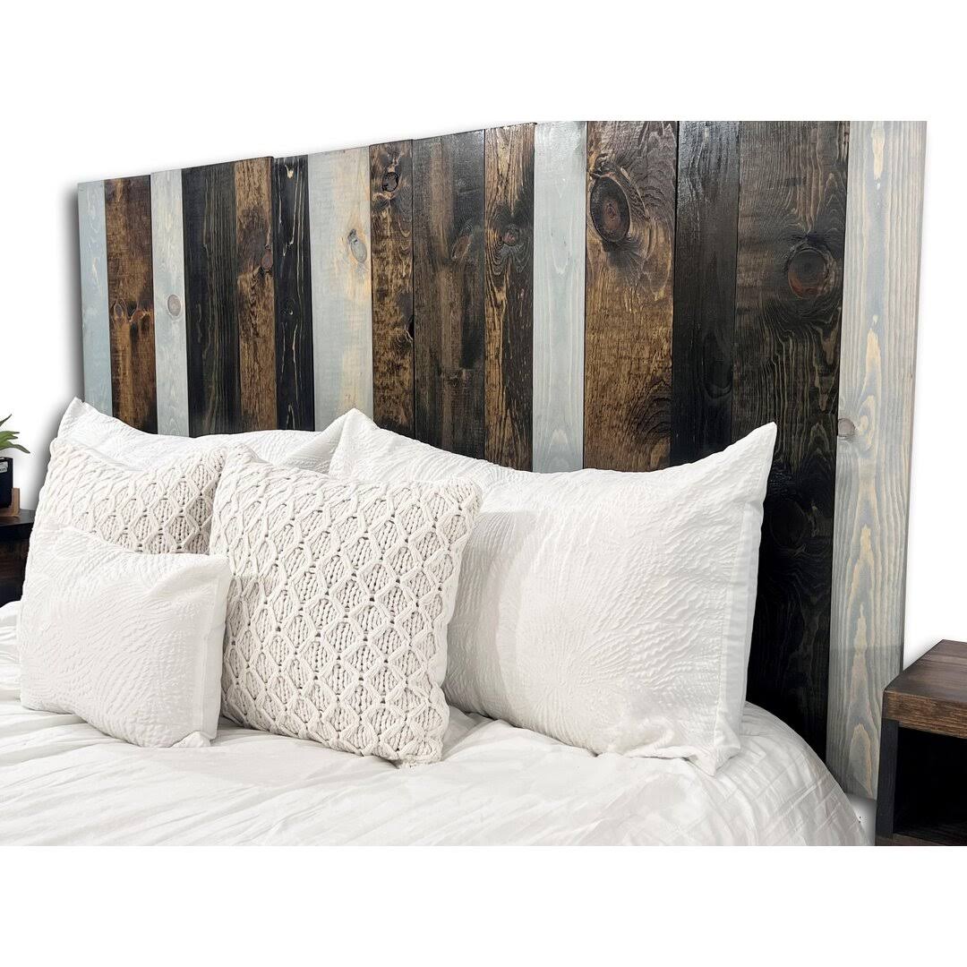 Barn Walls All Terrain Mix Floating Headboard Handcrafted In America Real Solid Wood - 1D_1JGJKIL4