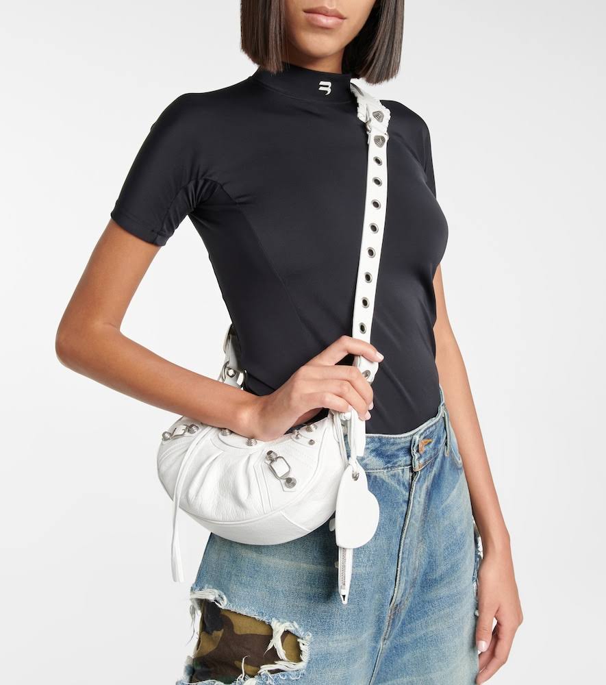 Balenciaga Women's Le Cagole Xs Shoulder Bag - White - Shoulder DB_TYME0ESM