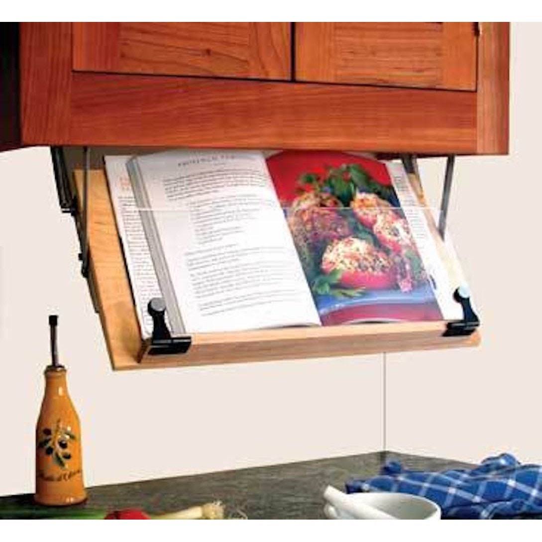 Clear Solutions Under Cabinet Mounted Cookbook Wood LO_YHQZCVHO