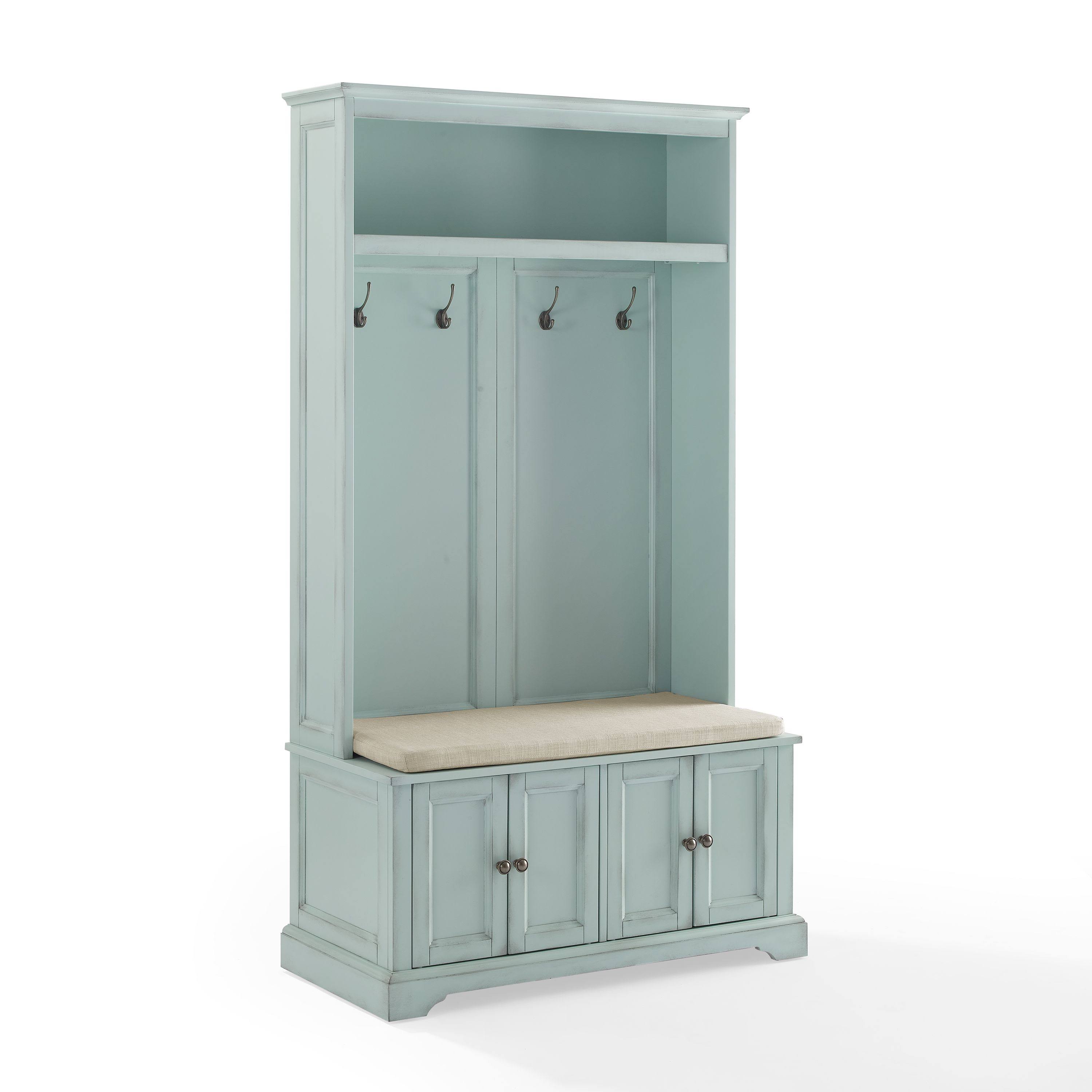 Crosley Holbrook Distressed Seafoam Blue Hall WU_6T8BX4OH