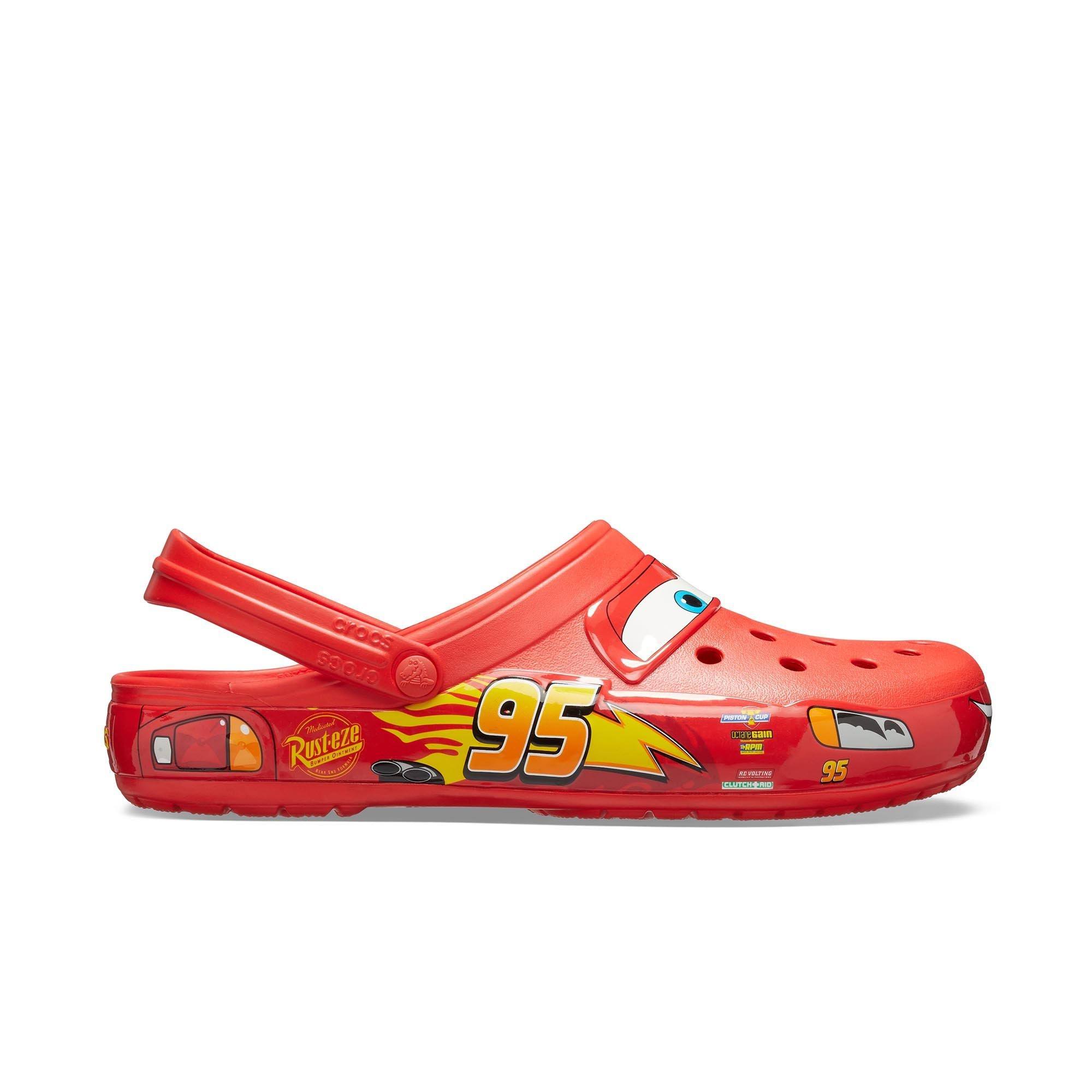 Crocs Cars X Classic Clog 'Lightning Mcqueen' Sneakers | Red | Men's Size 3B_OK5DTFJG