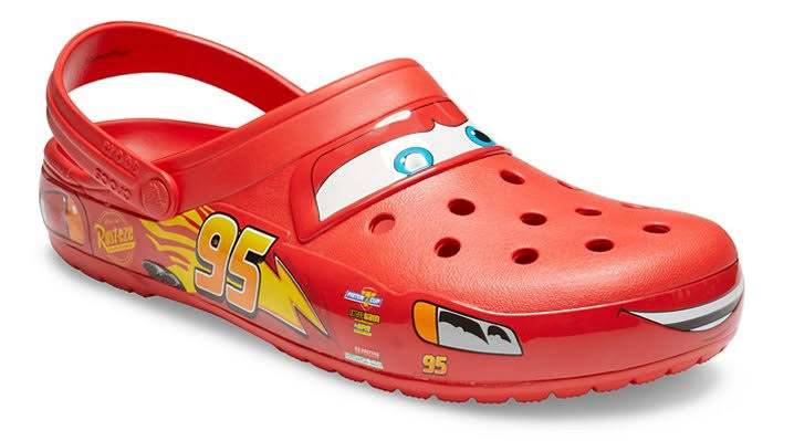 Crocs Cars X Classic Clog 'Lightning Mcqueen' Sneakers | Red | Men's Size 3B_OK5DTFJG