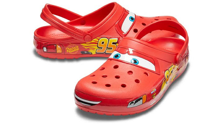 Crocs Cars X Classic Clog 'Lightning Mcqueen' Sneakers | Red | Men's Size 3B_OK5DTFJG